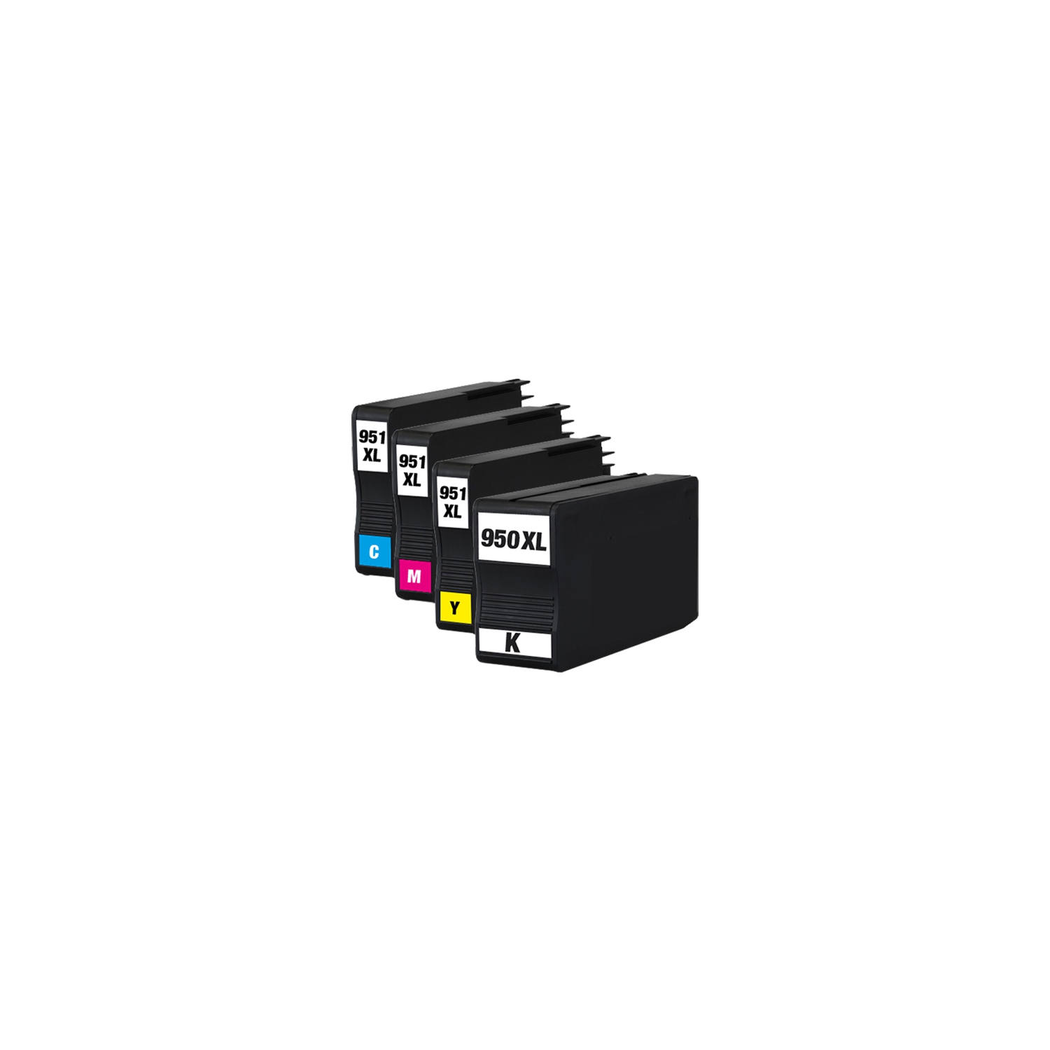 HP 950XL Black & 951XL Color New Compatible Inkjet Cartridge High Yield Combo Pack