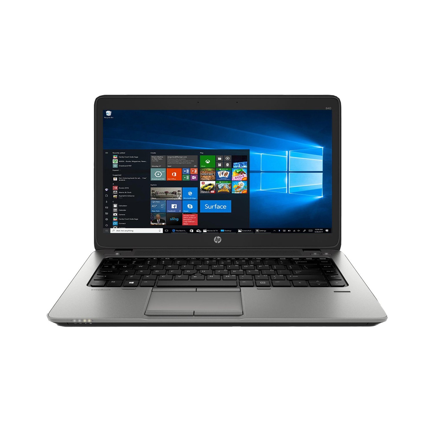 Refurbished (Good) - HP Elitebook 840 G1 14" Laptop (Intel Core i5-4300U / 240GB SSD / 8GB RAM / Windows 10 Pro)