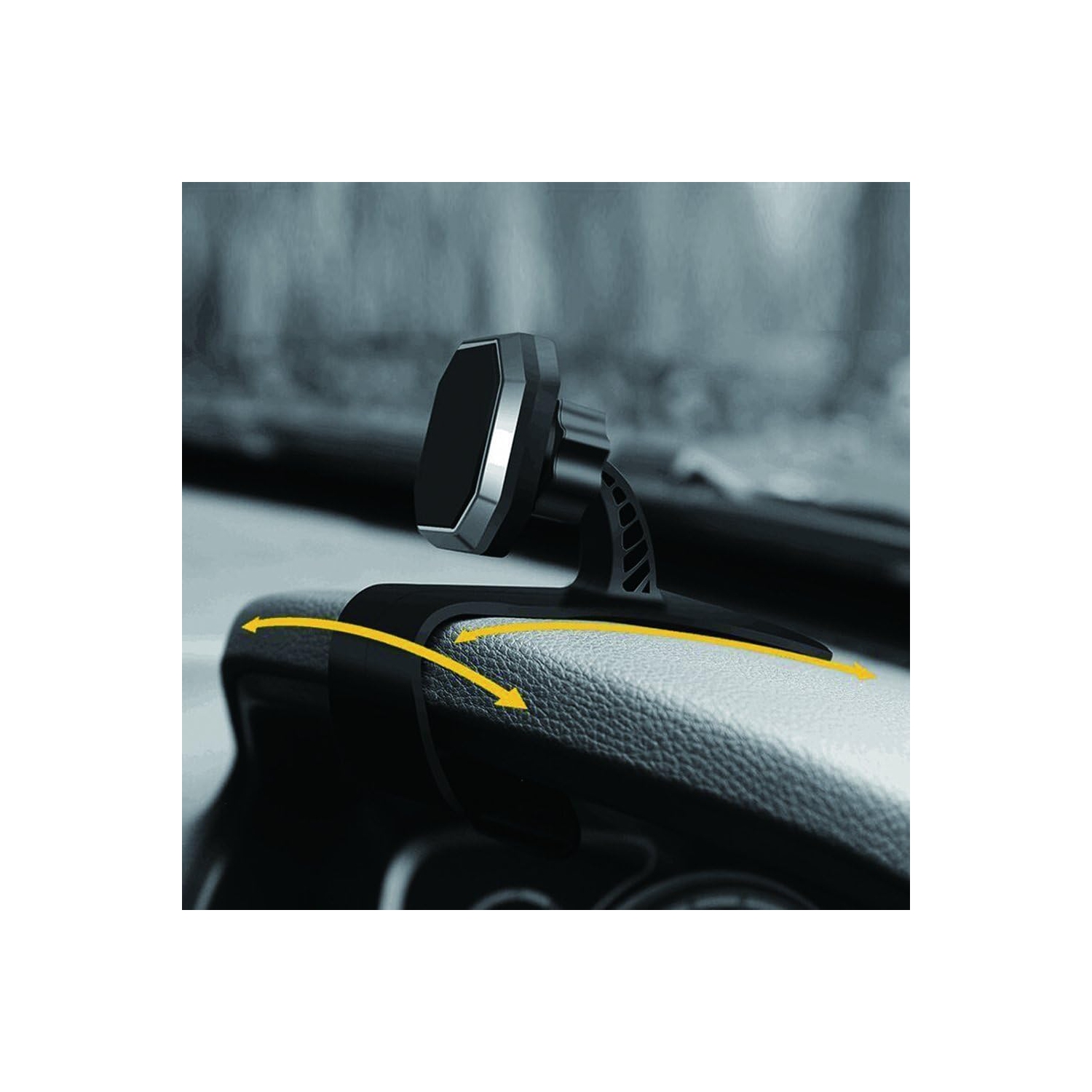 Navor Universal Car Phone Mount Holder for Vent Windshield Dashboard for Smartphones Including iPhone 7,7P, 6, 6S, Galaxy S7, S7 Edge-Sliver