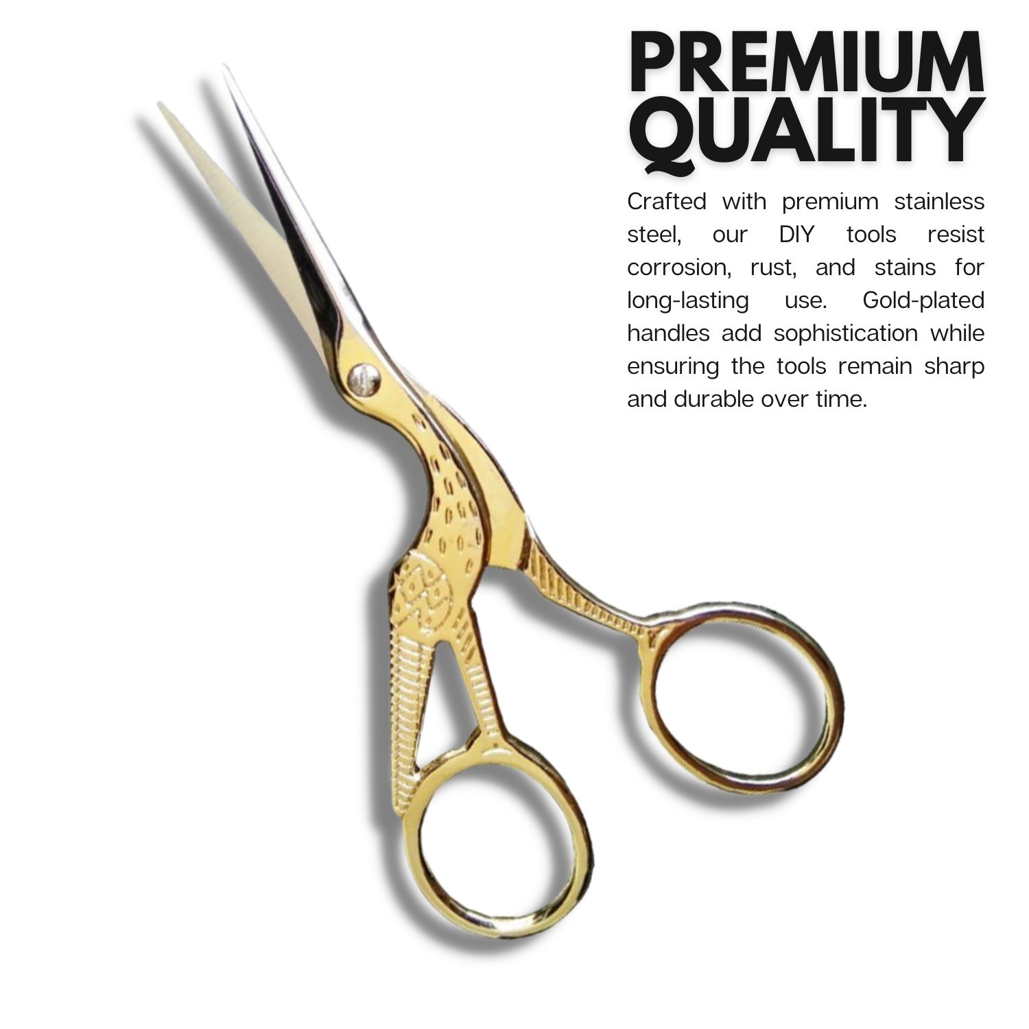 Arolly – 5.51 Ciseaux à broder de style rétro avec lames aiguisées, petites ciseaux de couture tout usage pour le travail d’art et d’aiguilles,