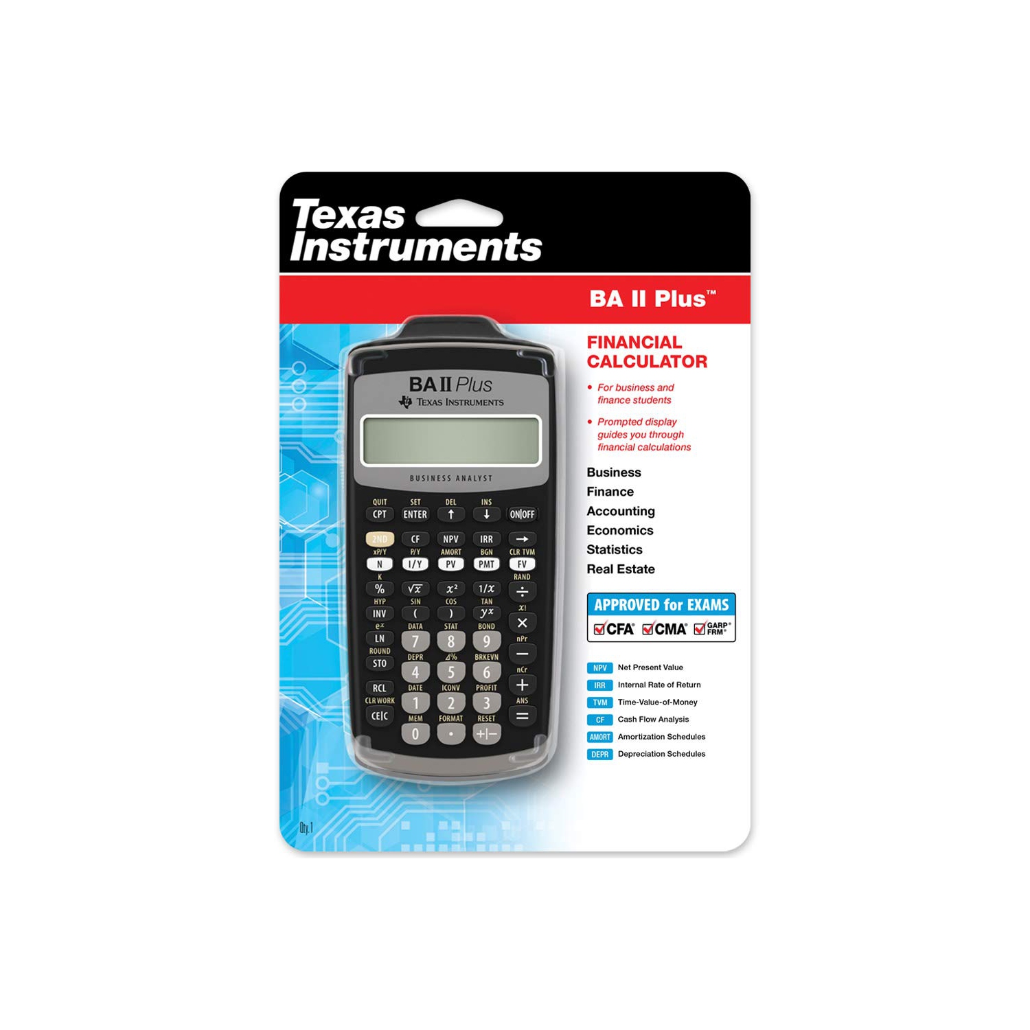 Texas Instruments BA II Plus Financial Calculator
