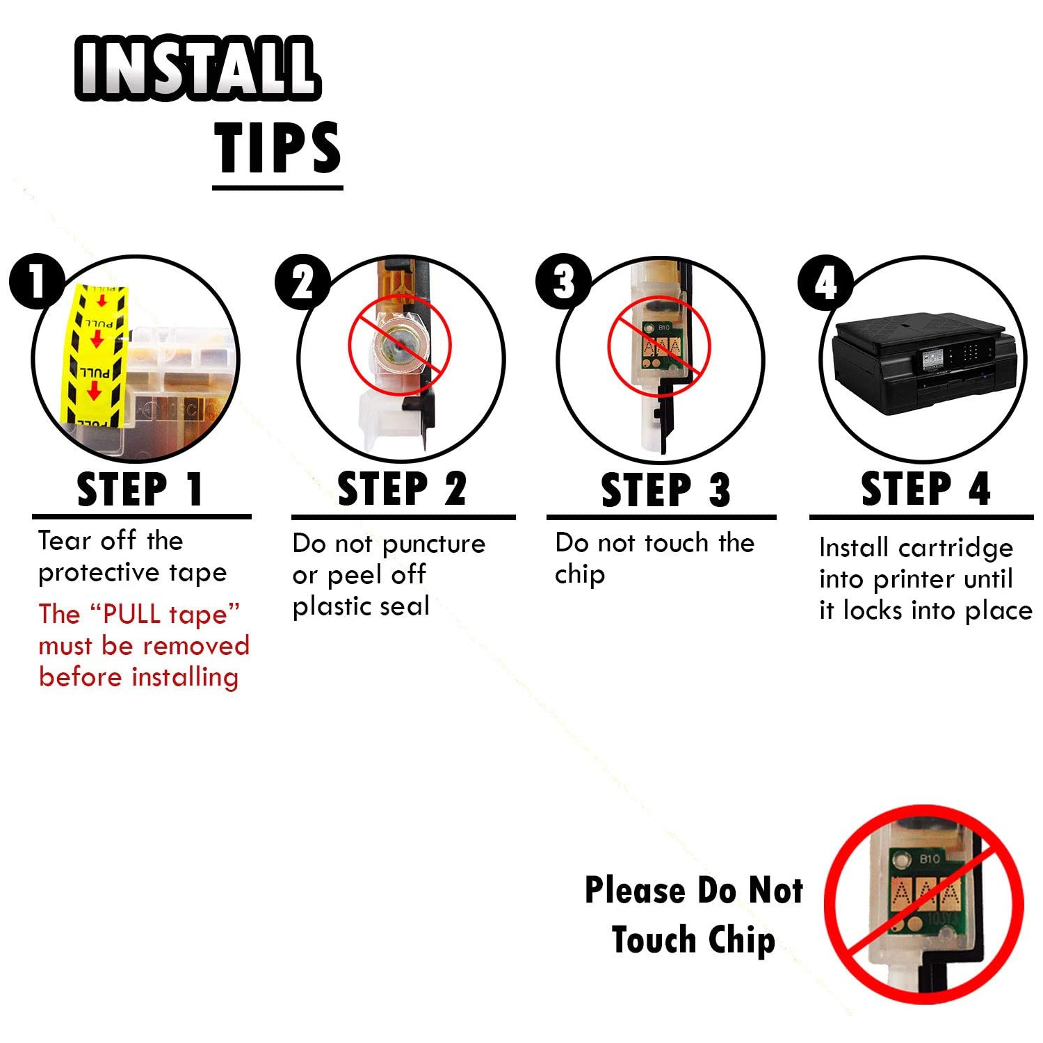 10 Inkfirst® Compatible Ink Cartridges LC103 XL LC101 Replacement for Brother LC103XL MFC-J470DW MFC-J475DW 2 Set+ 2BK