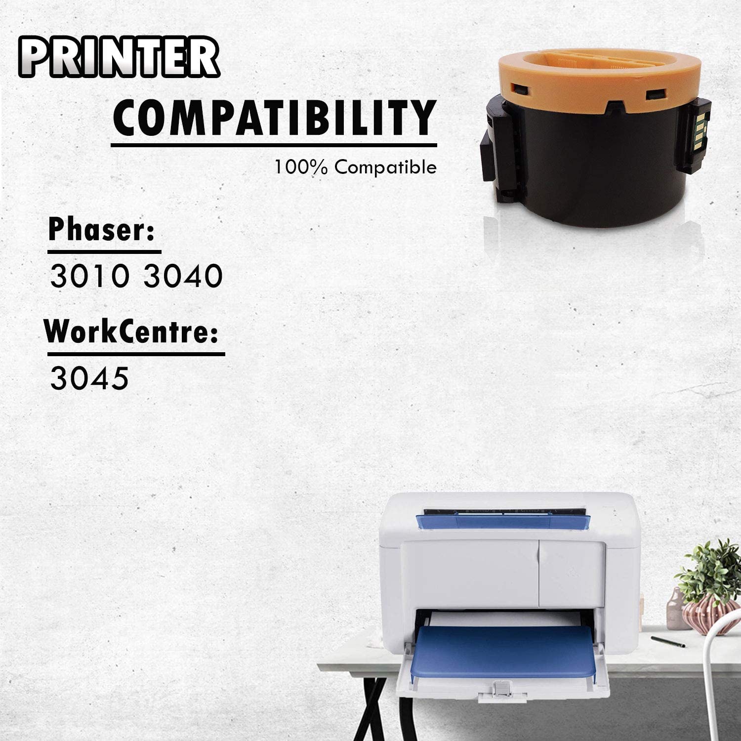 Inkfirst® Compatible Toner Cartridge 3010 106R02182106R2182 Replacement for Xerox 3010 Black Phaser 3045 3010 3040