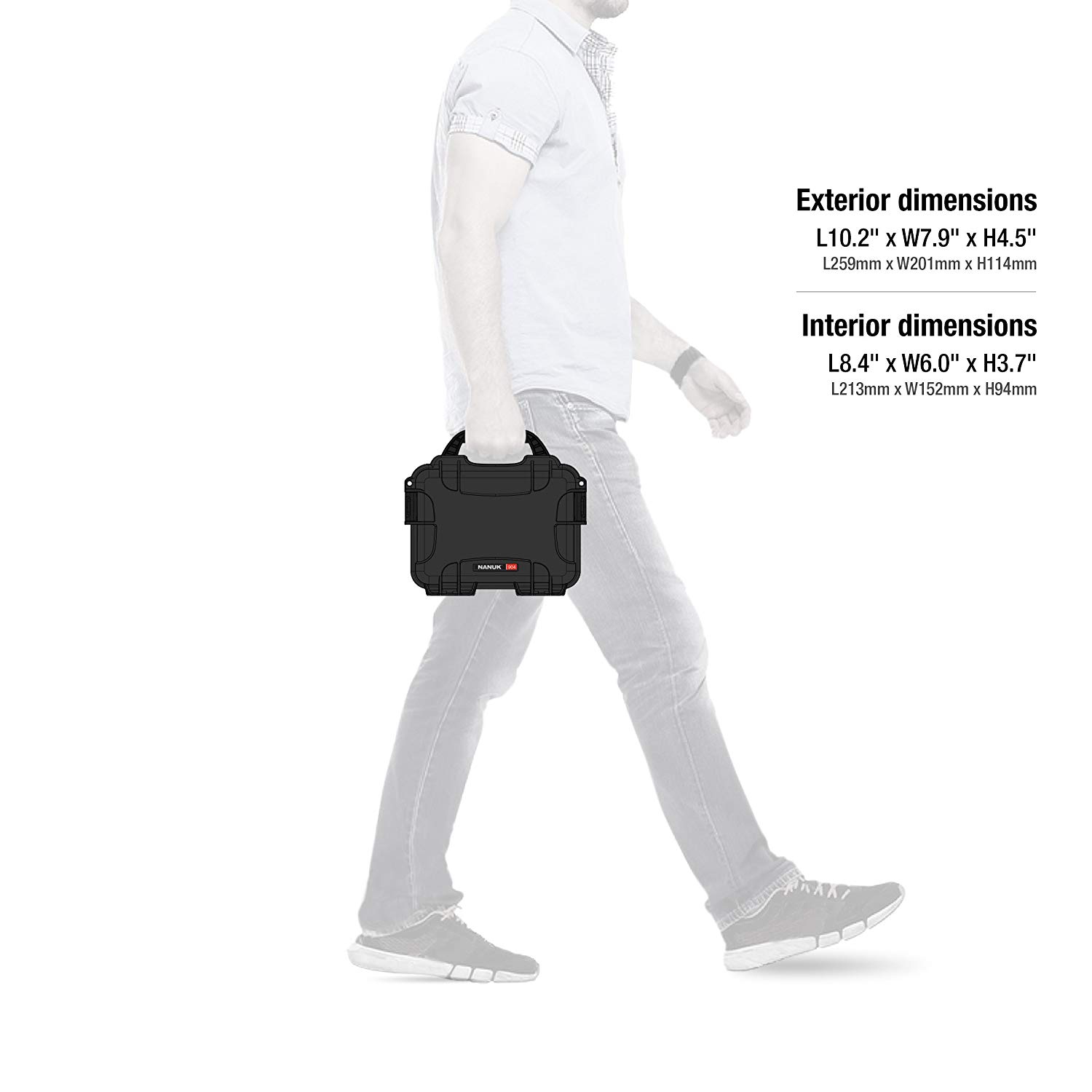 Nanuk 904 Waterproof Hard Case with Foam Insert - Black