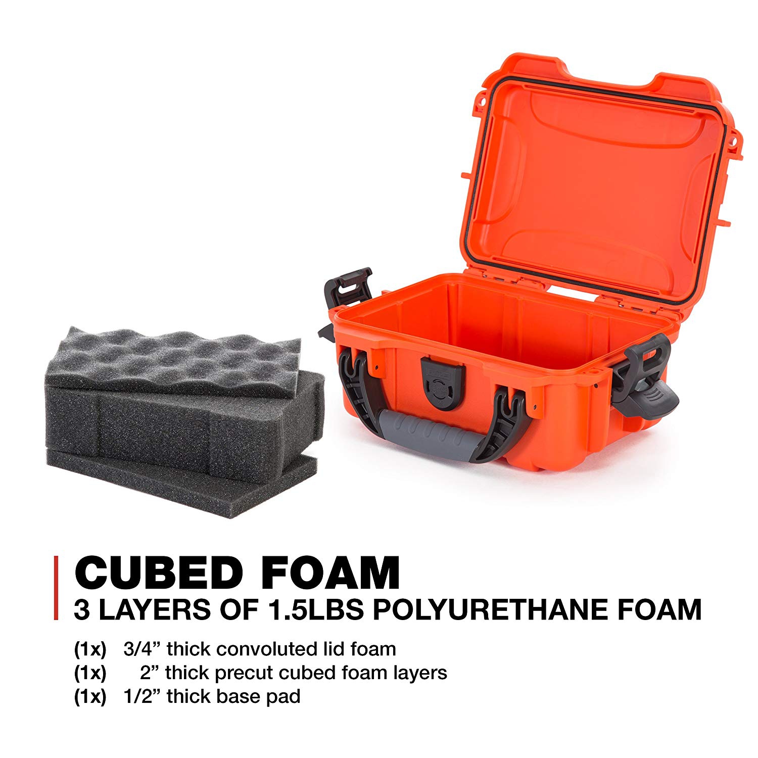 Nanuk 903 Waterproof Hard Case with Foam Insert - Orange