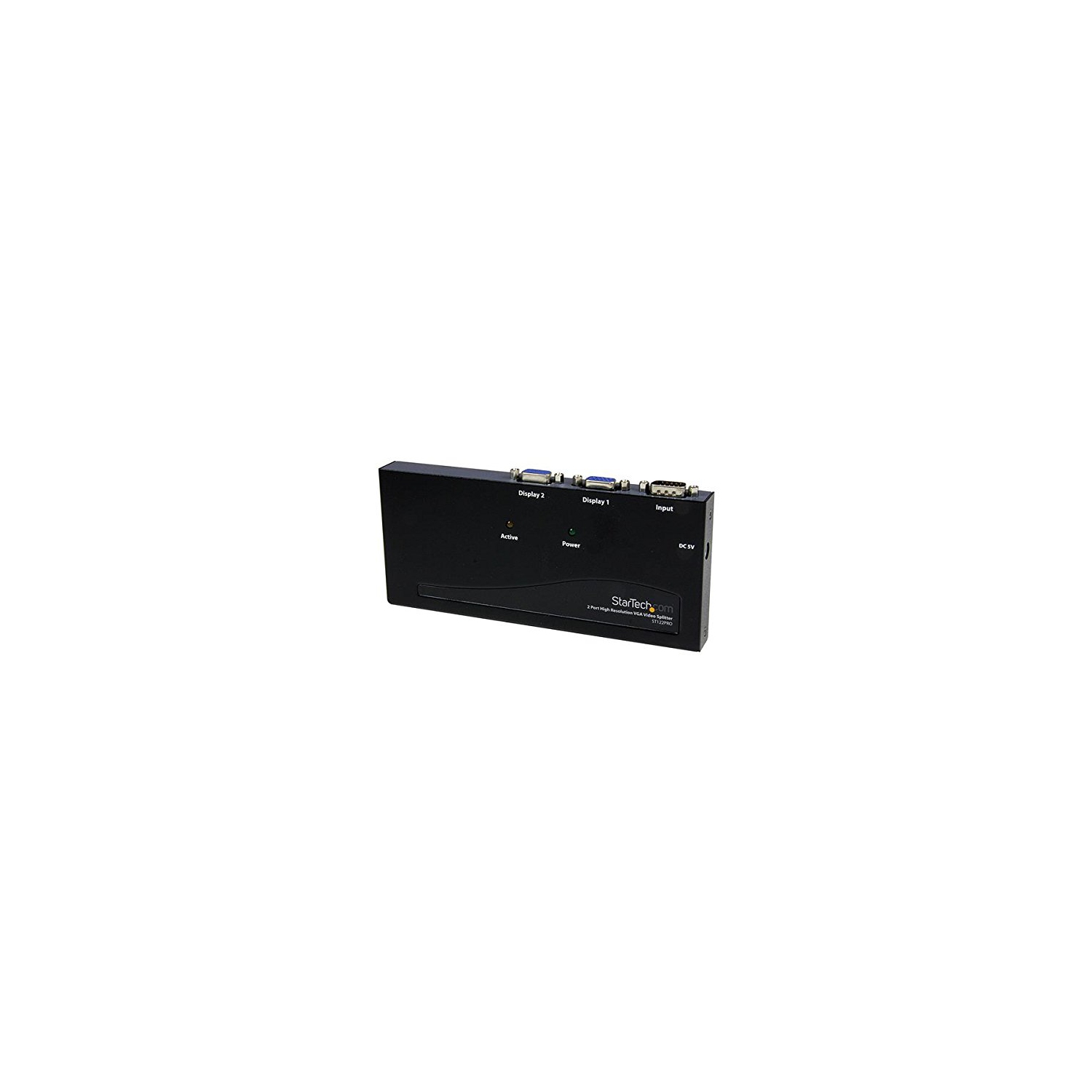 StarTech 2 Port High Resolution VGA Video Splitter with Built-in video Amplifier - 350 MHz - VGA Video Splitter 1 x