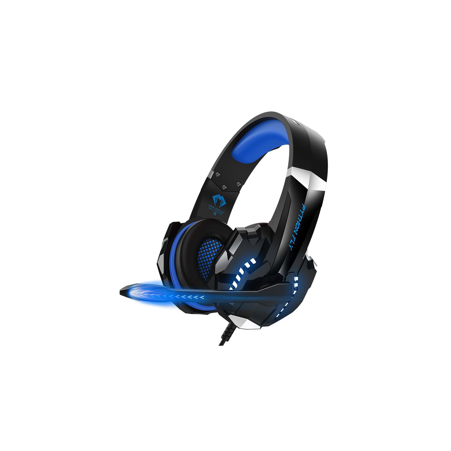 KOTION EACH G9000 3.5mm Game Gaming Headphone Headset Earphone Headband with Microphone LED Light for Laptop Tablet Mobile Pho