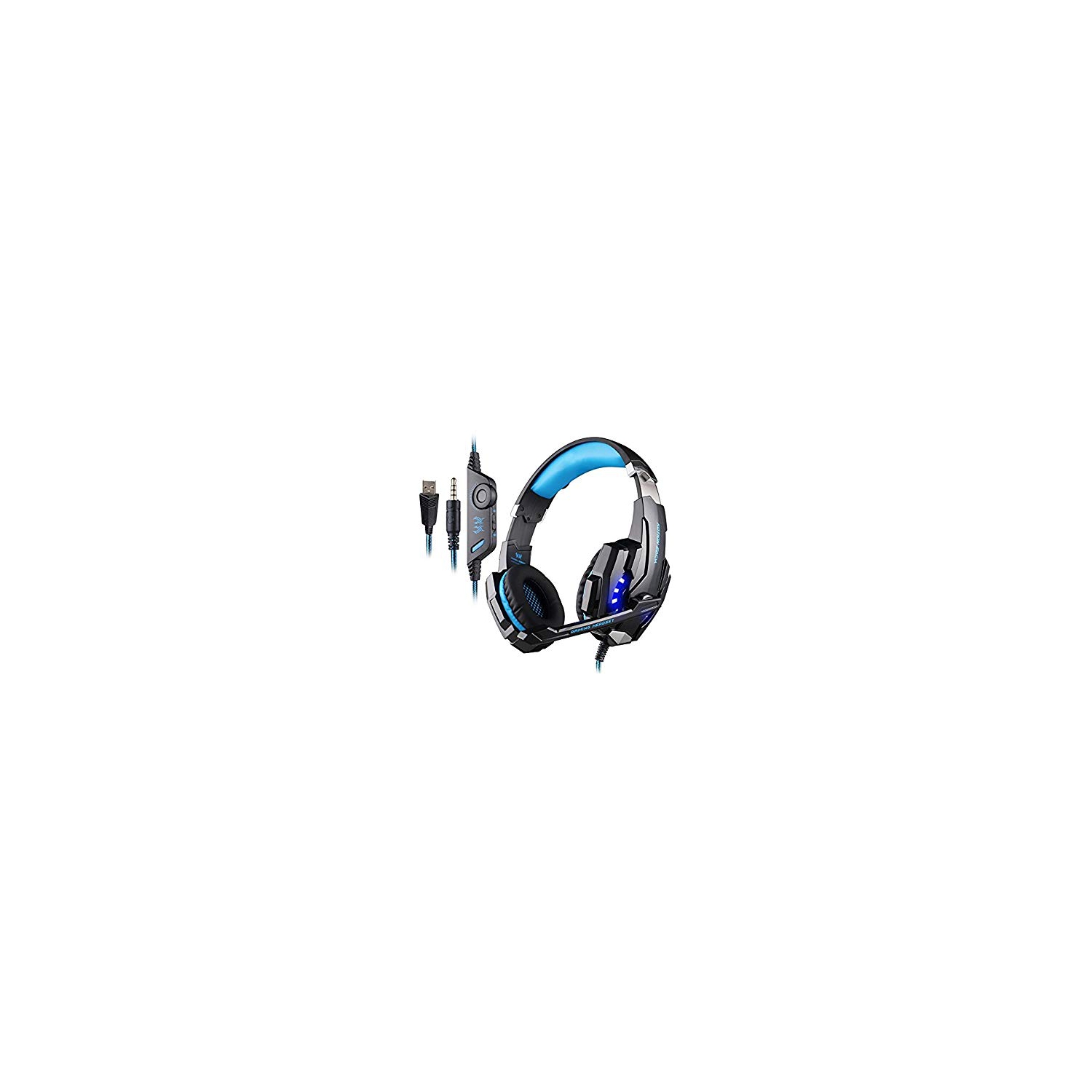 PC Gaming Headset Headphone for PlayStation 4 PS4 Xbox One Laptop Tablet Smartphone 3.5mm Stereo earphone with Mic Noise Reduc