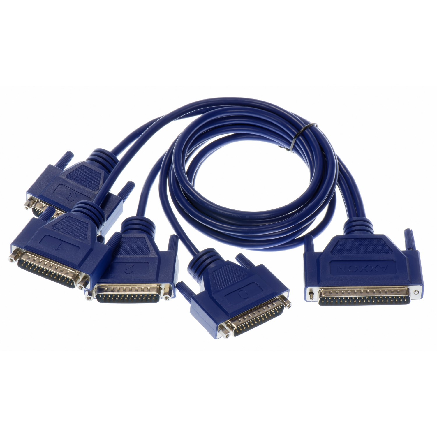 Axxon – Carte adaptateur série PCI RS232 4 ports LF443KB avec câble Quadplex 36 po DB37M-DB25M-4
