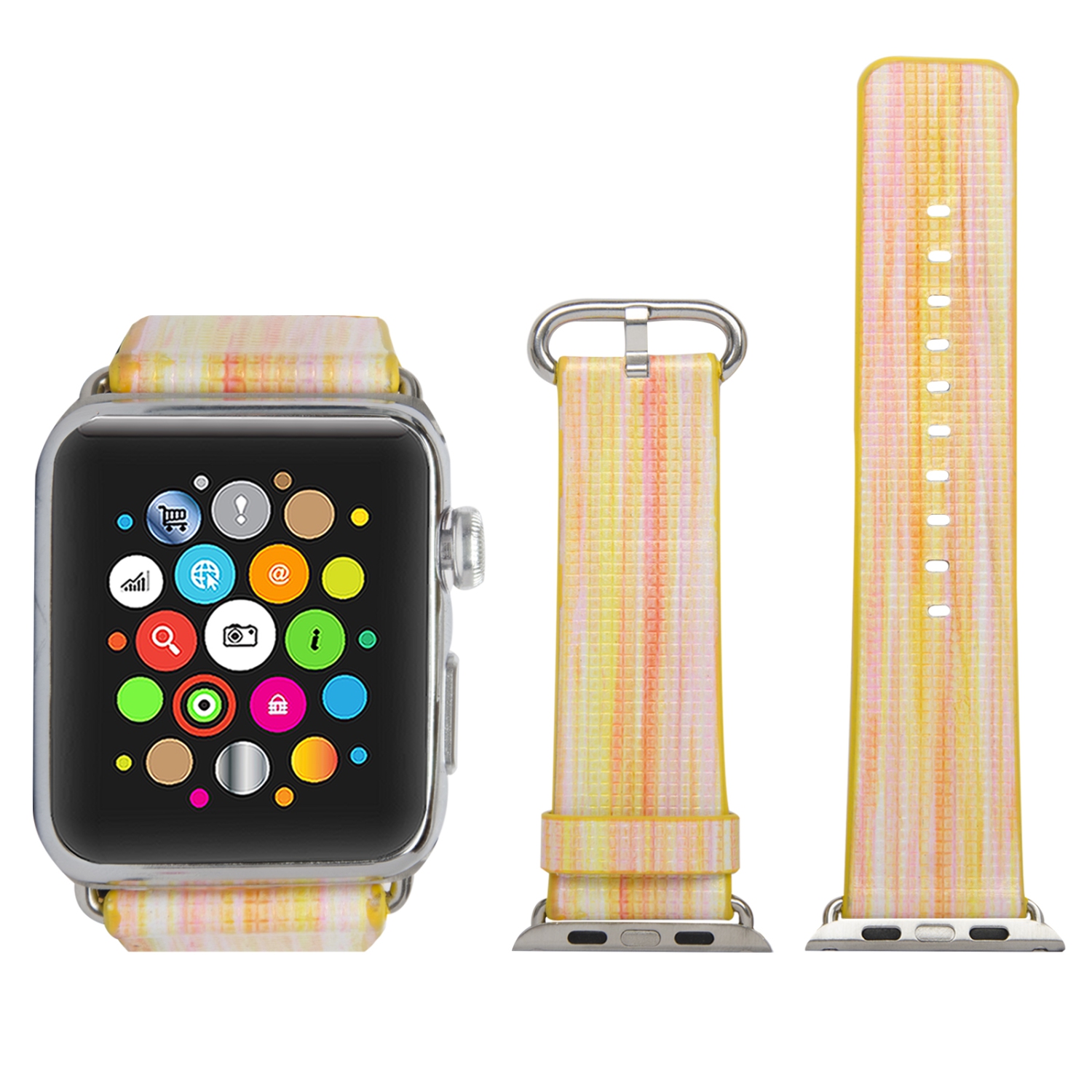 Rainbow Replacement Fashionable Strap Bands For Apple Watch Series 1/2/3/4/5/6/7/8 (44mm) (45mm)
