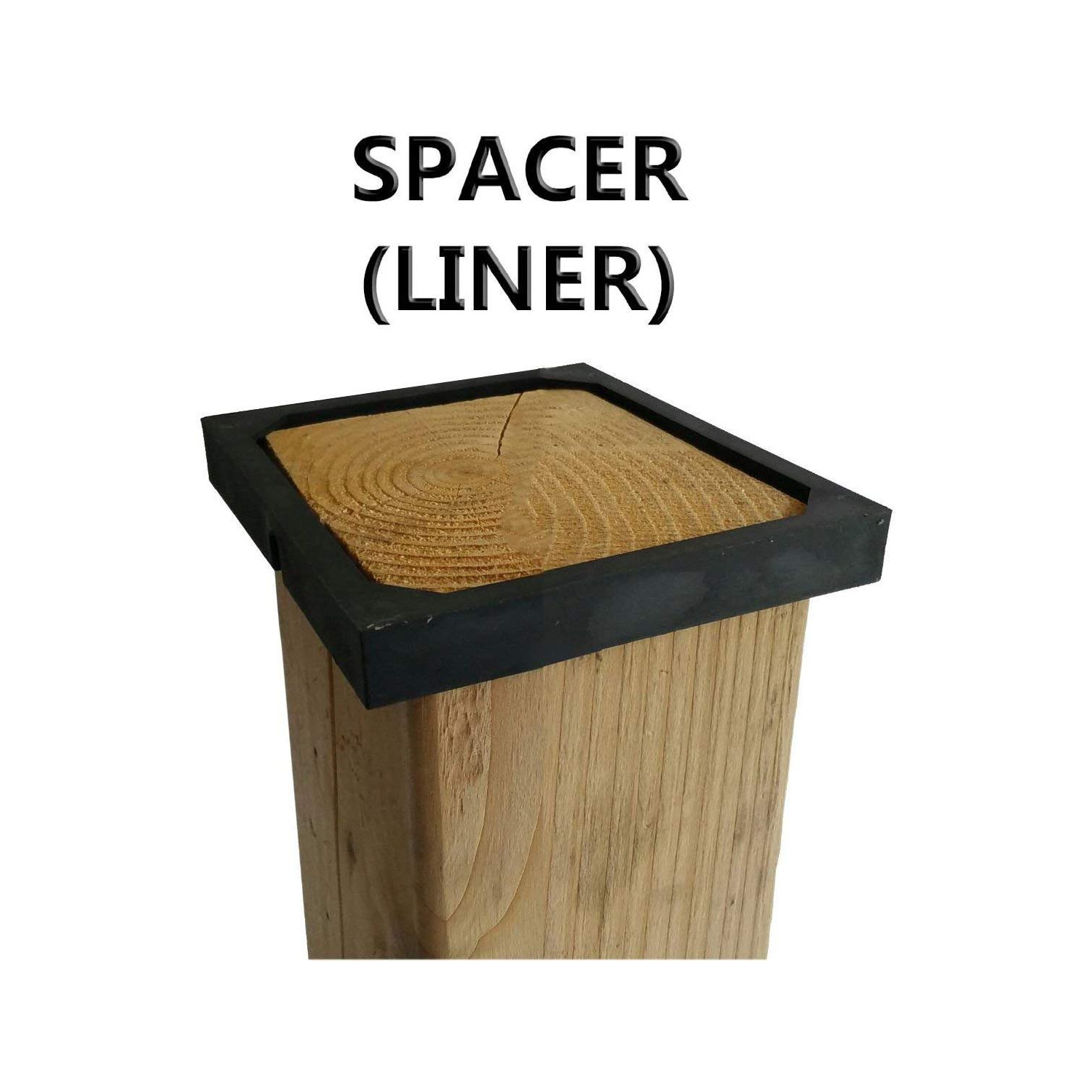 Nuvo Iron Decorative Pyramid Aluminium Post Cap for 7.5" x 7.5" / 8" x 8" Posts - Black