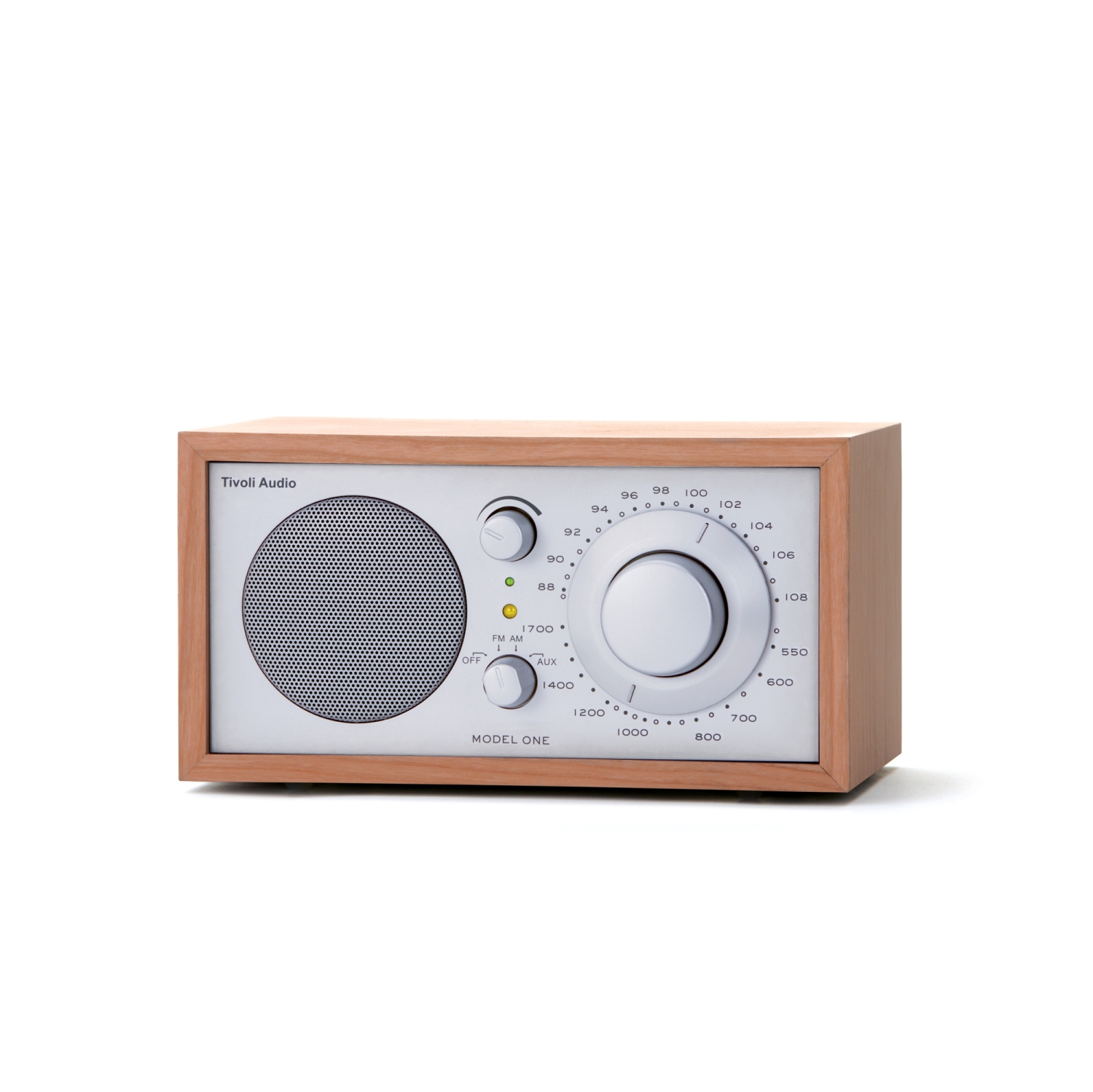 Tivoli Audio Model One Tabletop AM / FM Radio with Aux Input - Cherry/Silver