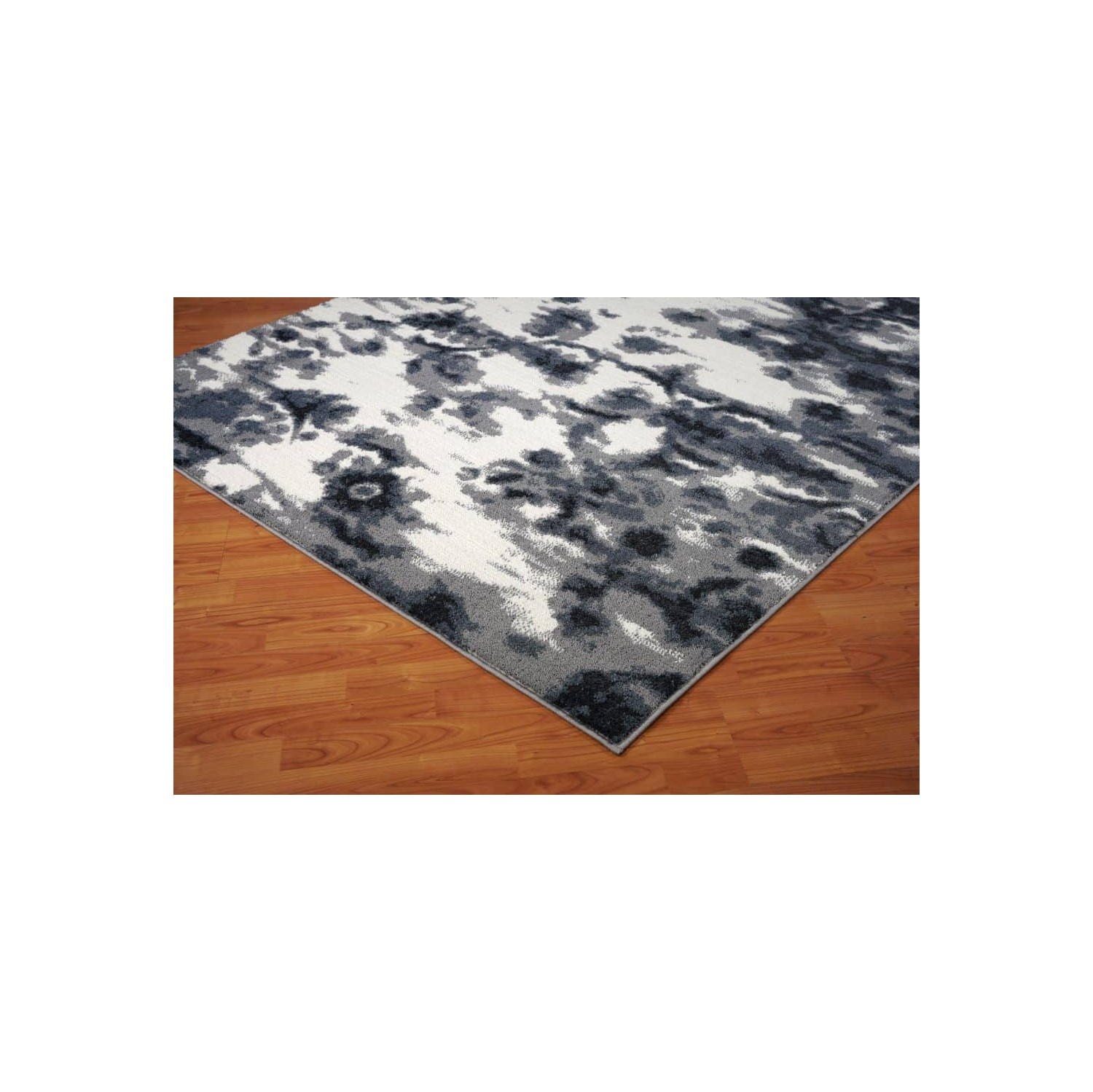 Oakridge turc durable tapis gris-crème, 8 x 11