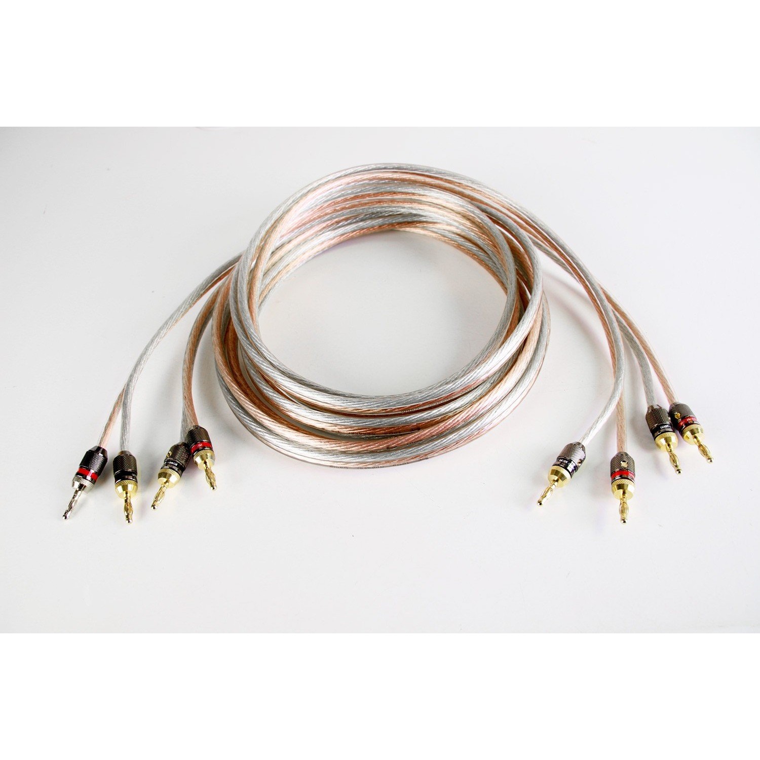 ThruSound Premier Series IRSW10-2 10AWG Speaker Wire with Premium 24k Gold-Plated Banana Plugs