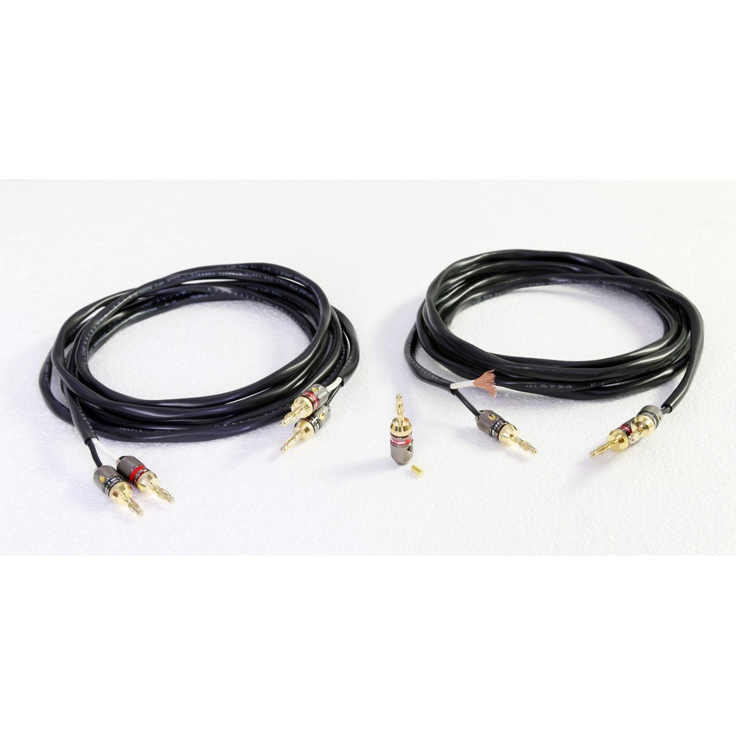 ThruSound HiFi-Series 12AWG 2-Conductor Speaker Wire with Premium 24k Gold-Plated Banana Plugs