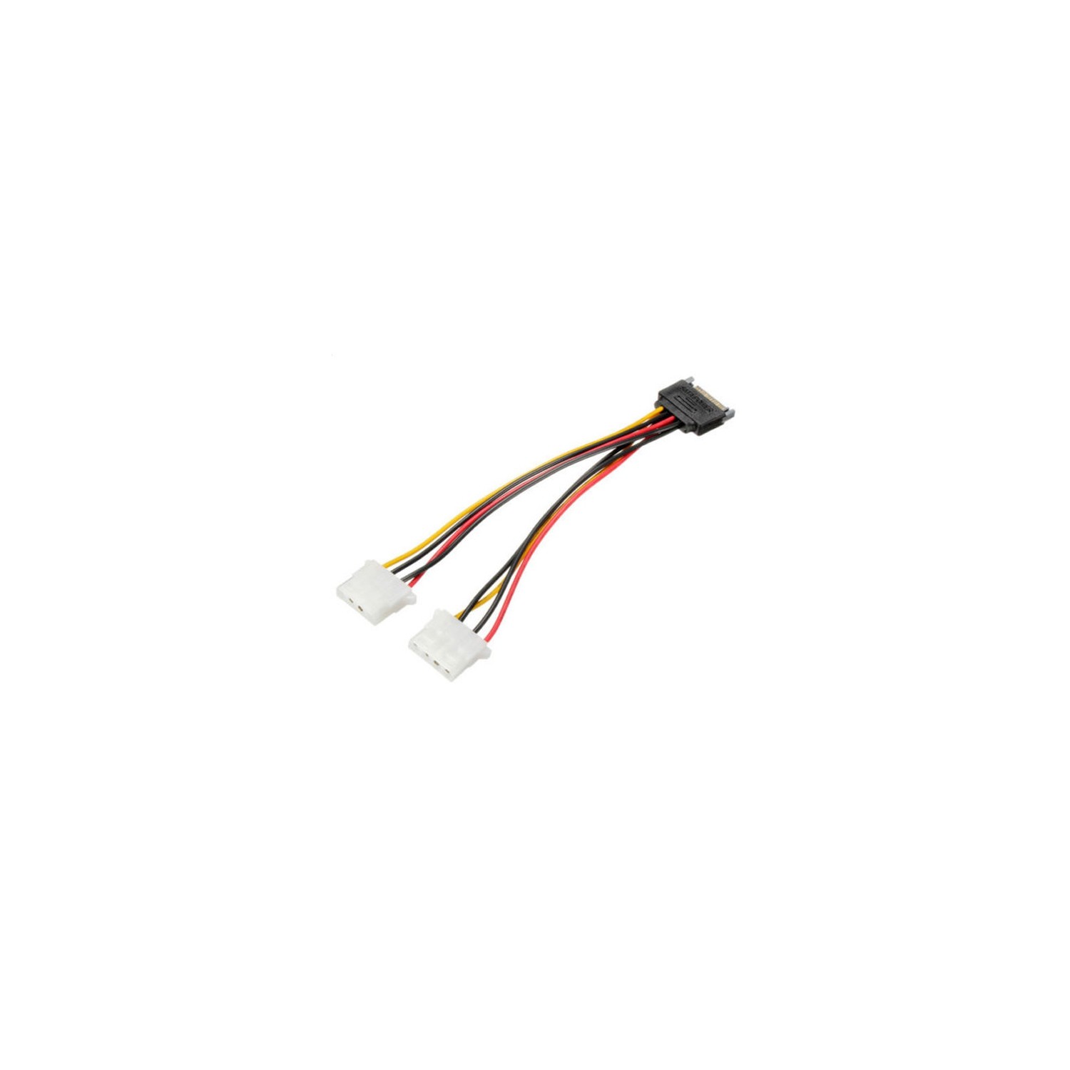 Câble répartiteur en y à 4 broches Molex Connctor d’AXGear US Seller SATA Power à 15 broches