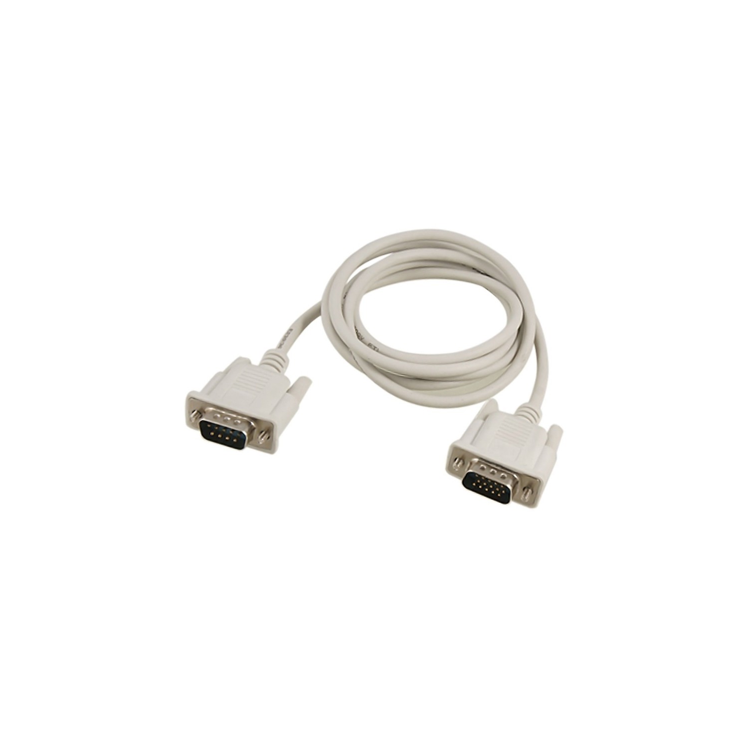 Your Cable Store 6 Foot DB9 9 Pin Serial Port Cable Male/Male RS232 