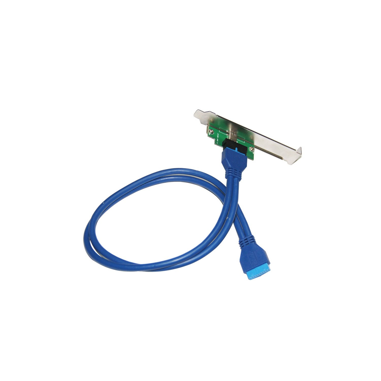 axGear Carte mère USB 3.0 20 broches vers panneau de support externe USB-C 3.1 Type C 2 ports