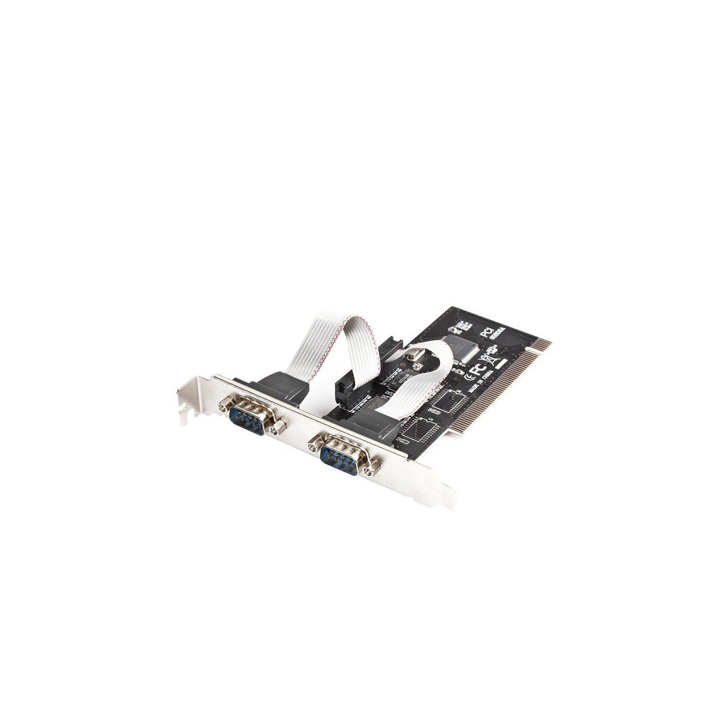 axGear 2 ports double port série bidirectionnel RS-232 DB9 9 broches vers adaptateur de carte d'E / S PCI
