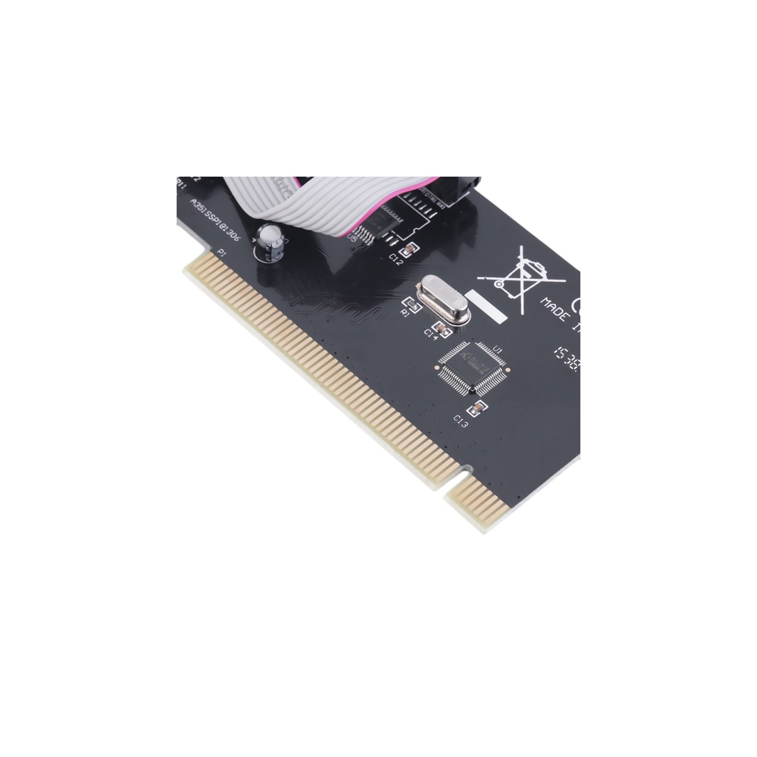 axGear 2 ports double port série bidirectionnel RS-232 DB9 9 broches vers adaptateur de carte d'E / S PCI