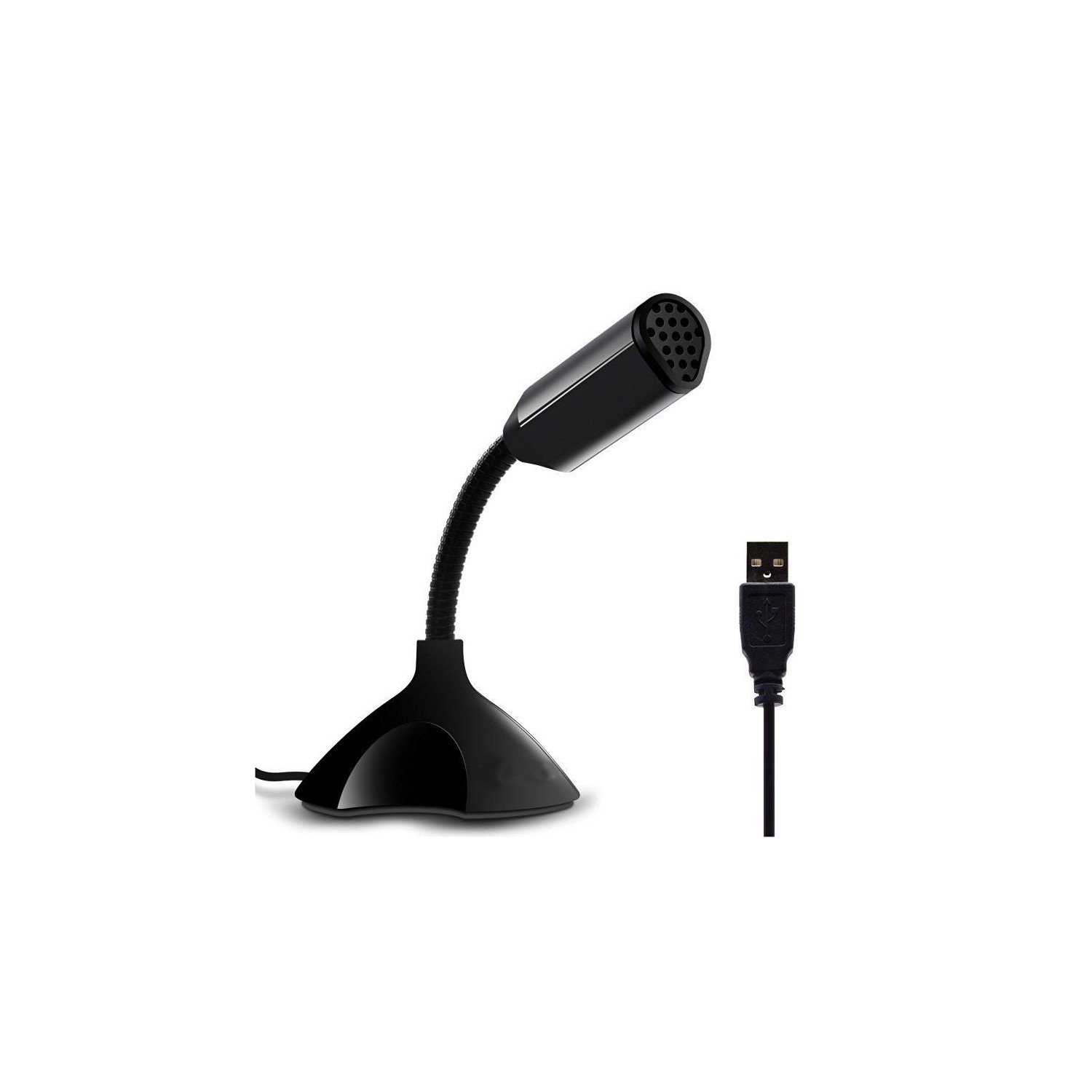 Microphone USB d’ordinateur pour portable de bureau d’axGear - enregistrement de conversation vocale