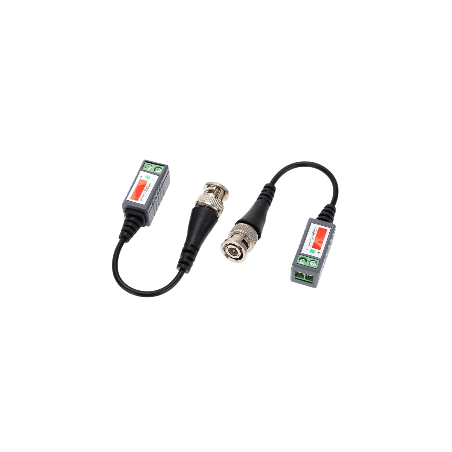 axGear CCTV Camera Passive Video Balun BNC Connector Coaxial Cable Adapter Pair of 2
