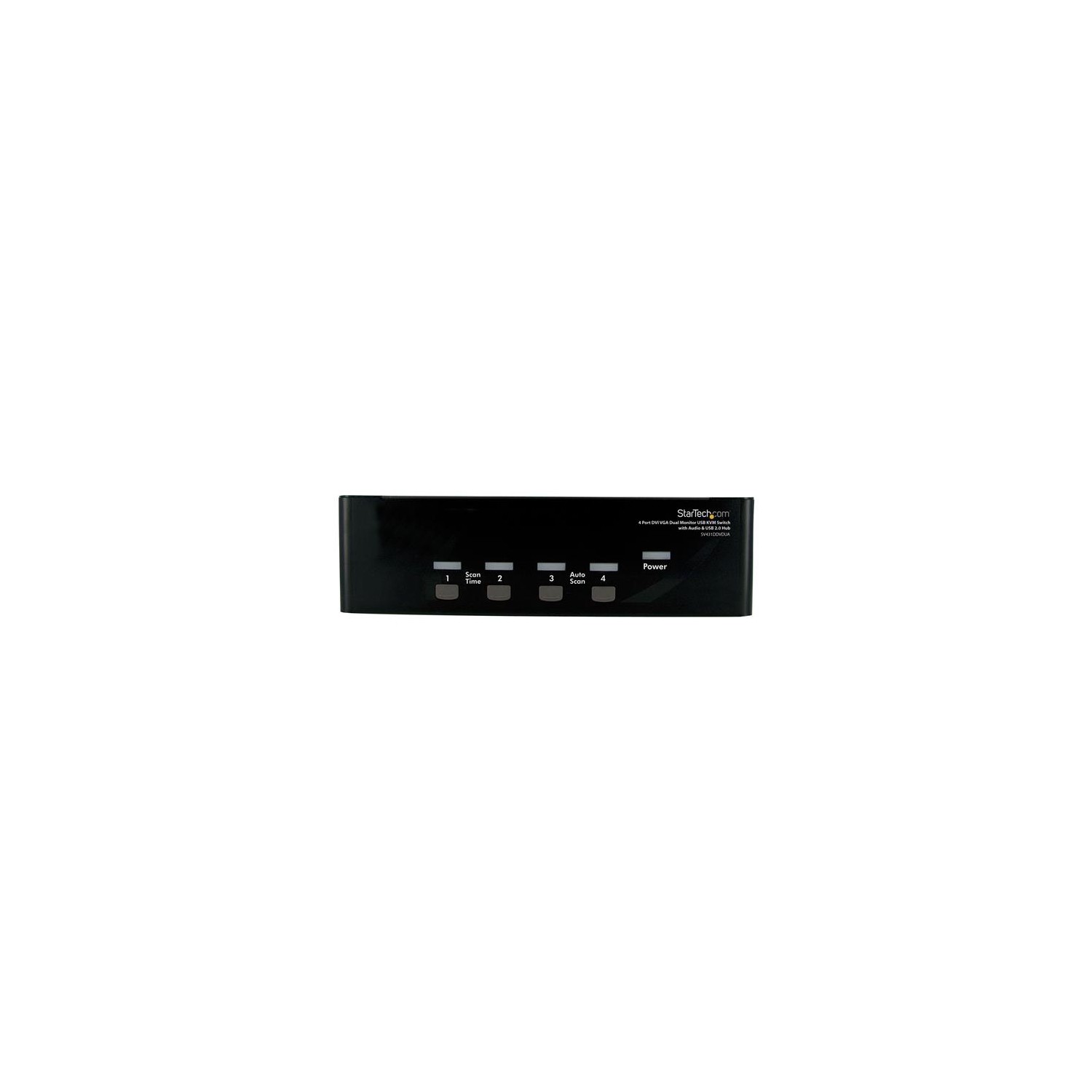 StarTech – Commutateur KVM USB StarView à 4 ports DVI VGA pour deux moniteurs avec concentrateur audio et USB 2.0