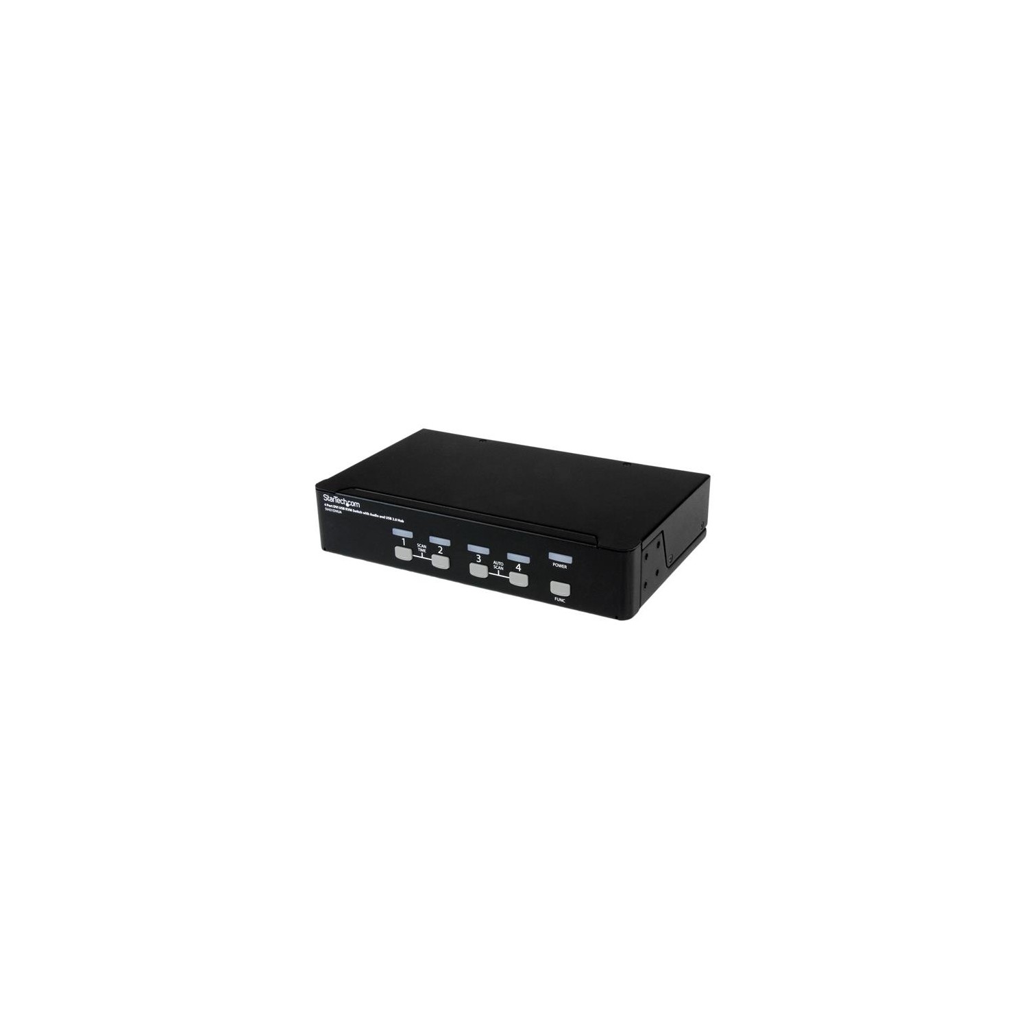 StarTech – Commutateur KVM DVI + USB 4 ports avec audio – Commutateur KVM – Concentrateur USB 2.0 – 2 ports – 1 utilisateur local – 1U