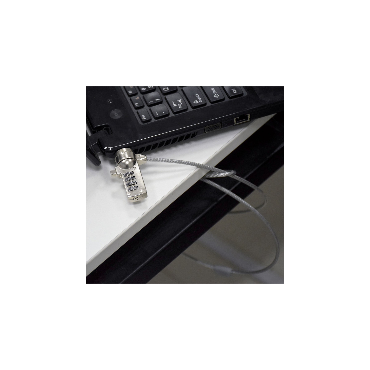 AXGear – verrouillage de sécurité pour ordinateur portatif, chaîne en acier pour moniteur ACL pour ordinateur portatif