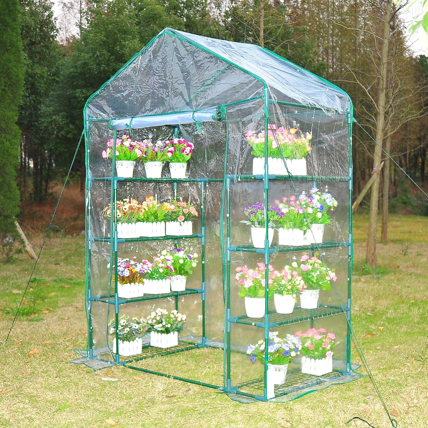Outsunny 4.7 x 2.4 x 6.4ft Walk-in Greenhouse