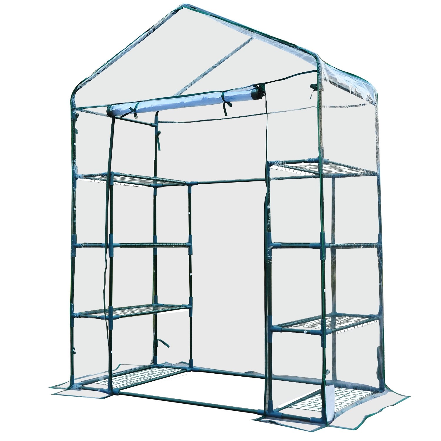 Outsunny 4.7 x 2.4 x 6.4ft Walk-in Greenhouse