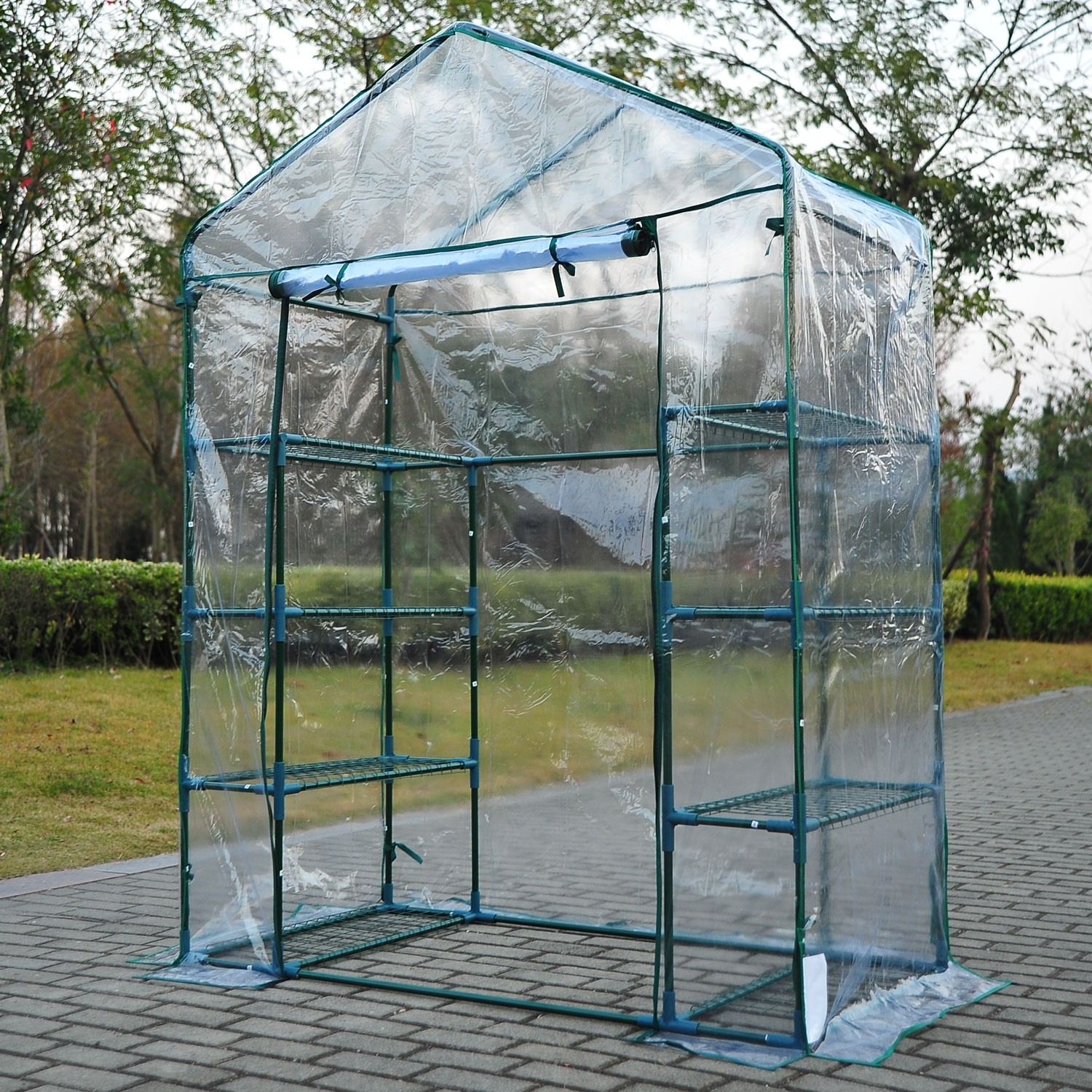 Outsunny 4.7 x 2.4 x 6.4ft Walk-in Greenhouse