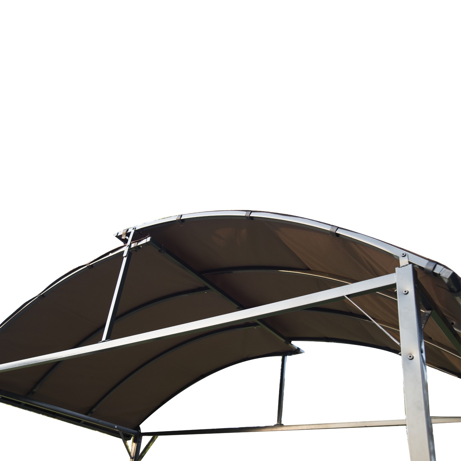 Outsunny 8x4ft Barbecue Shelter Brown with Side Shelf