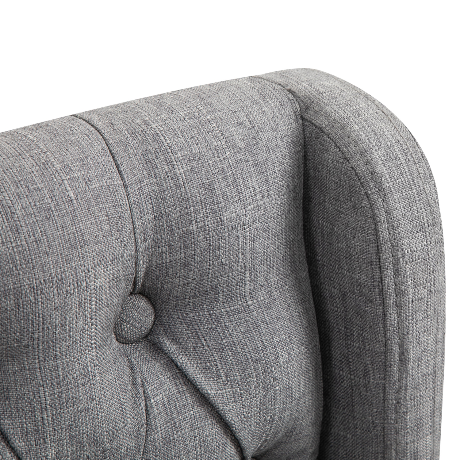 Ensemble de 2 tabourets de bar à hauteur de comptoir capitonnés 26 po avec dossier de HOMCOM - Gris