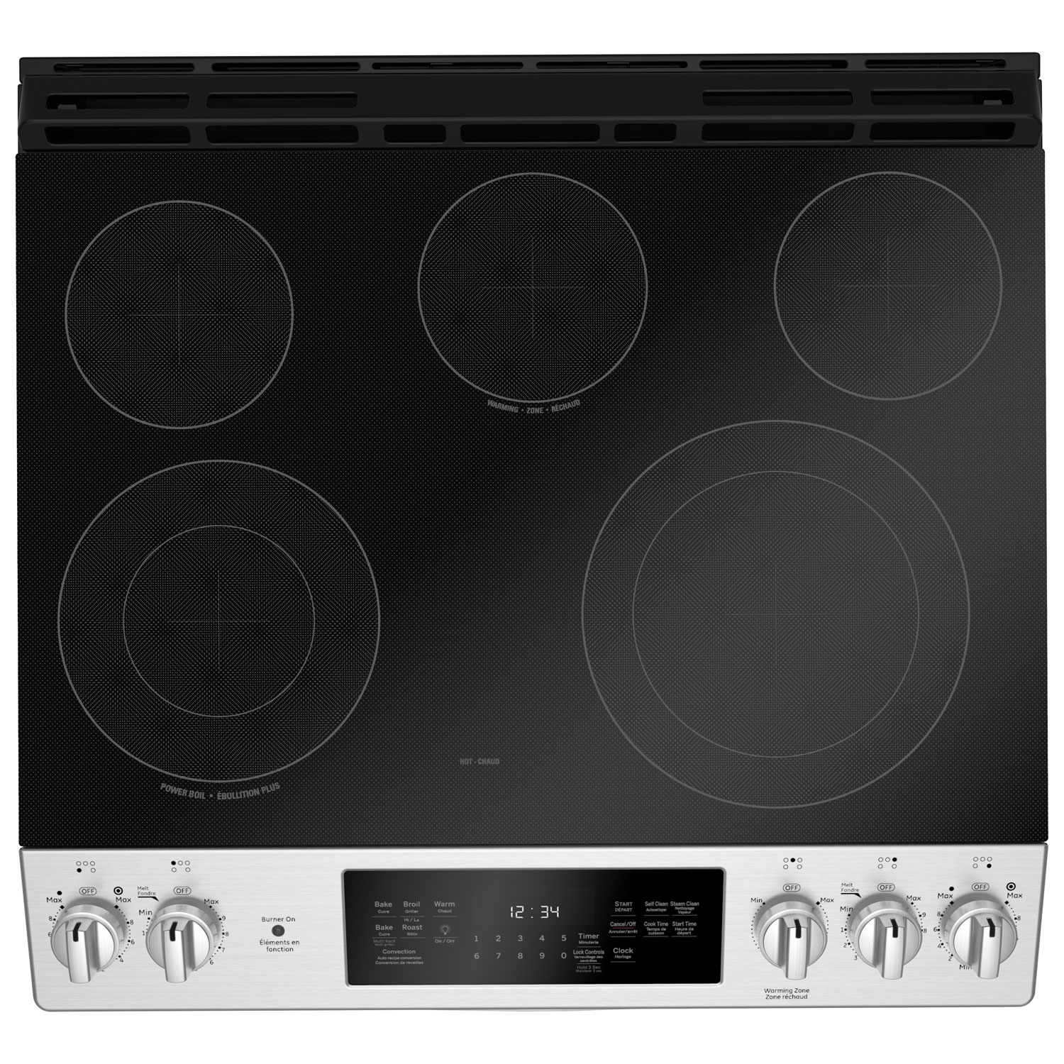 GE 30" 5.3 Cu. Ft. True Convection 5-Element Slide-In Electric Range - Stainless Steel