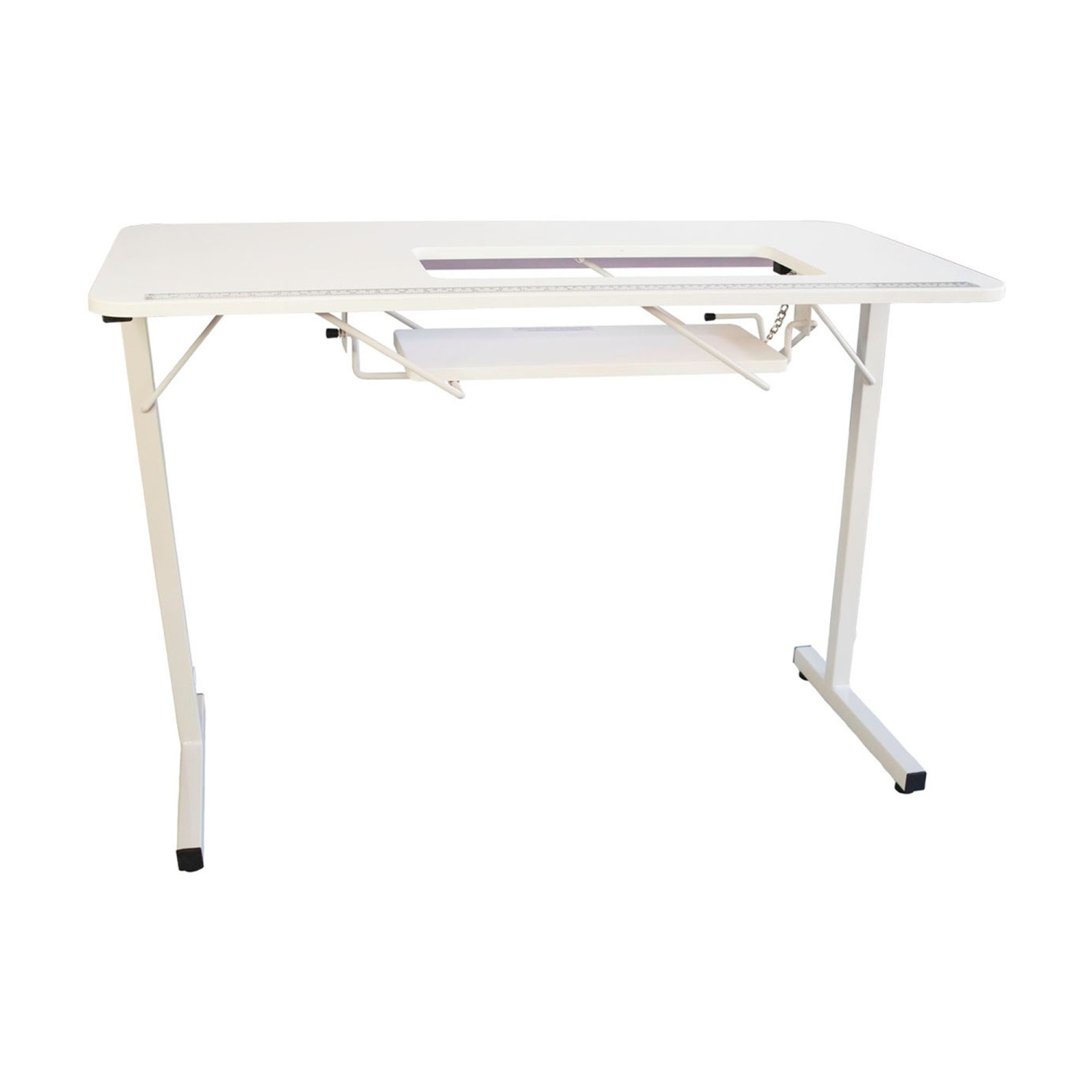 Sewingrite Adjustable Platform Hobby Sewing Table With Folding Side Sewingrite Adjustable Platform Hobby Sewing Table With Folding Side Shelf White Desks Workstations Best Canada