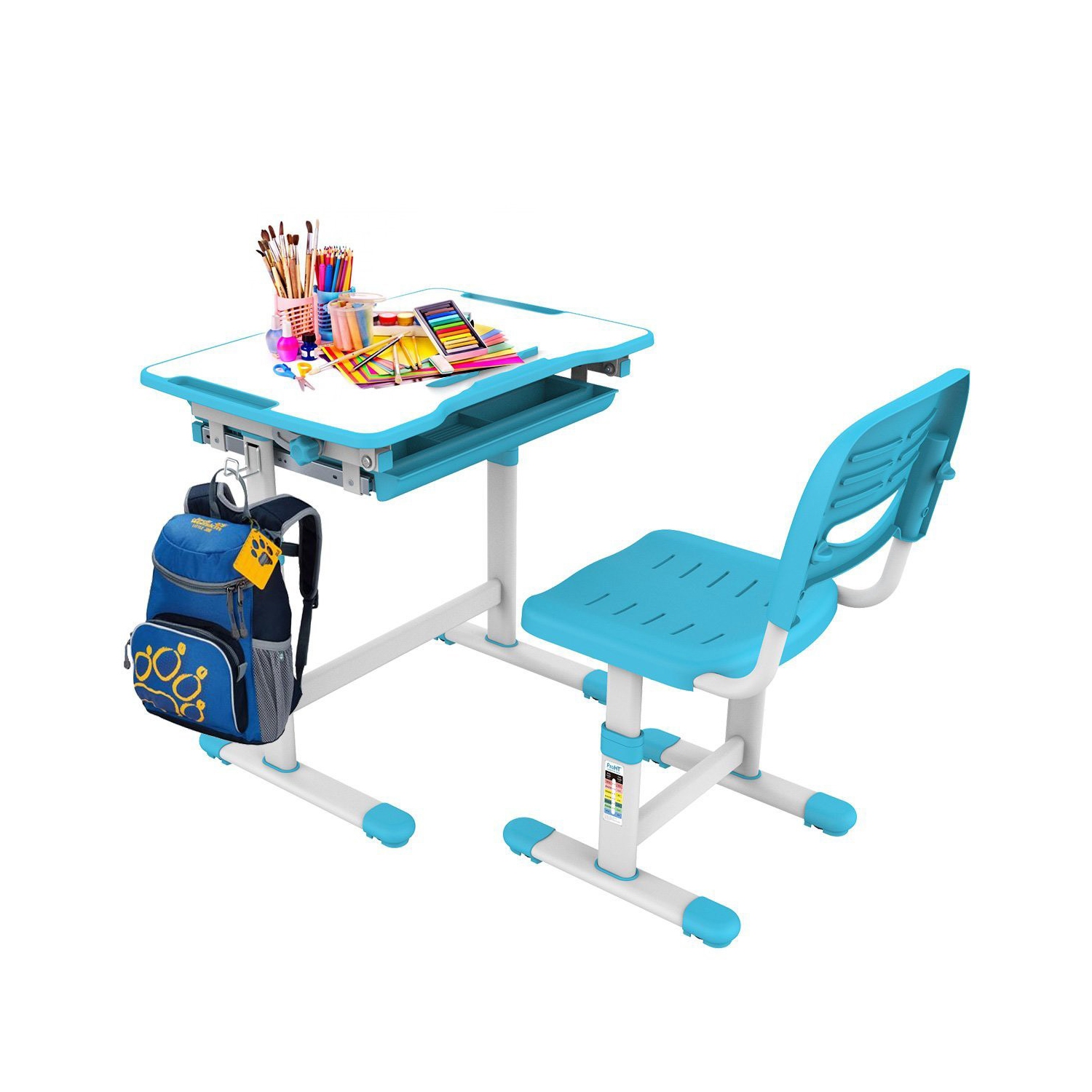 Bureau ergonomique à hauteur réglable pour enfants KidzDesk KD26B de Boost Industries