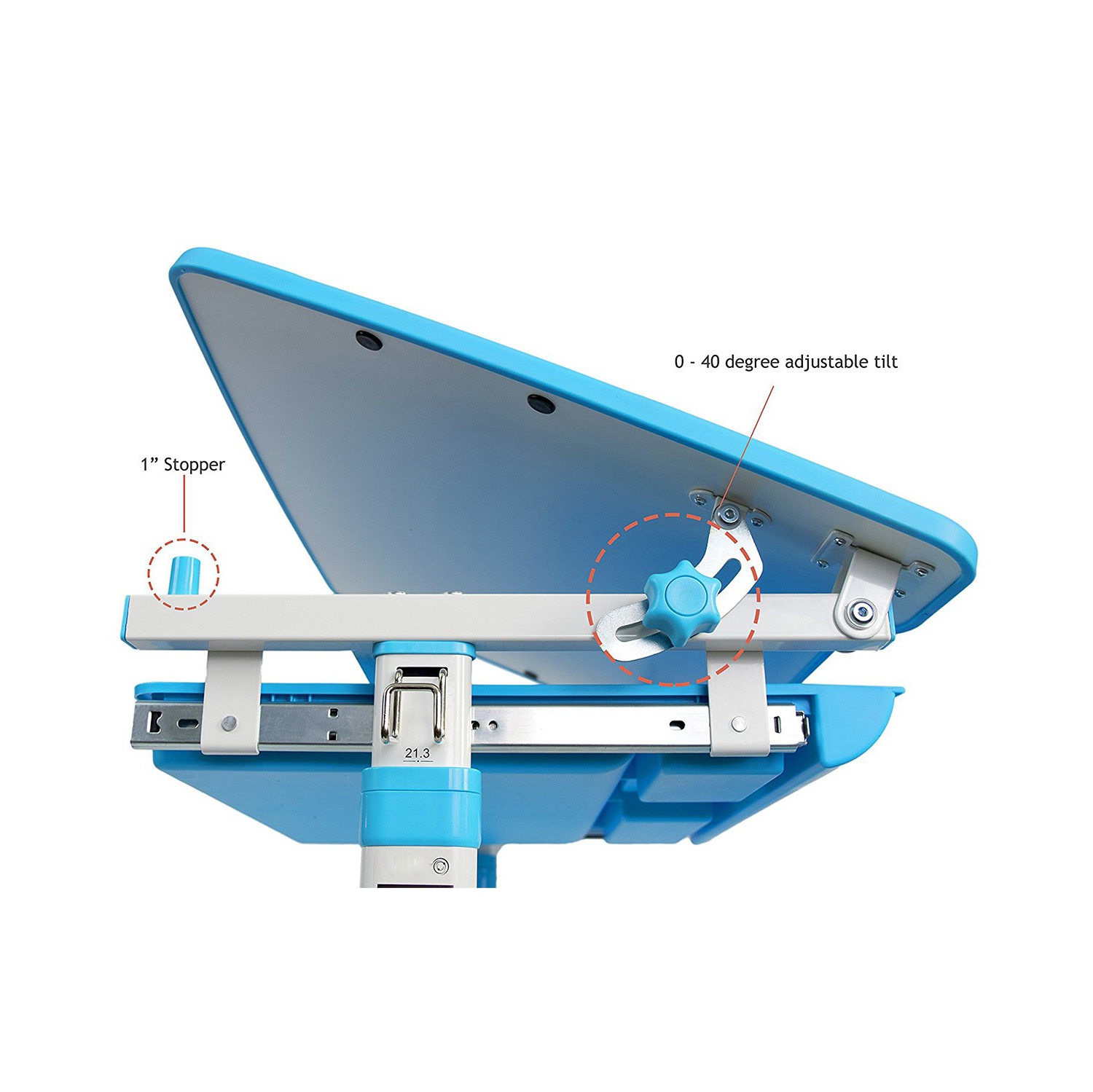 Bureau ergonomique à hauteur réglable pour enfants KidzDesk KD26B de Boost Industries