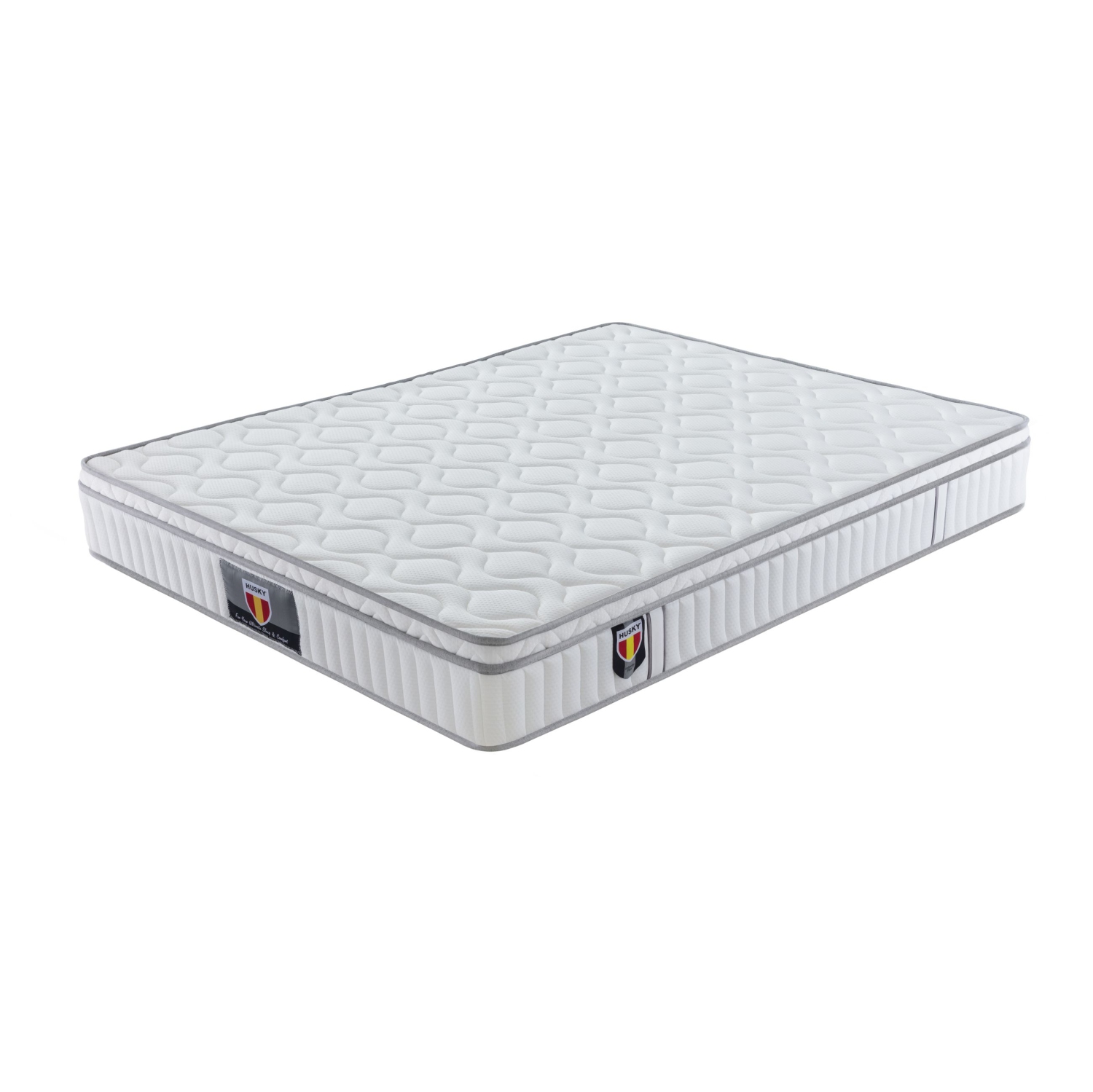 Husky® "Velocity plus" tissu tricoté , ressorts, mousse HD - matelas grand lit