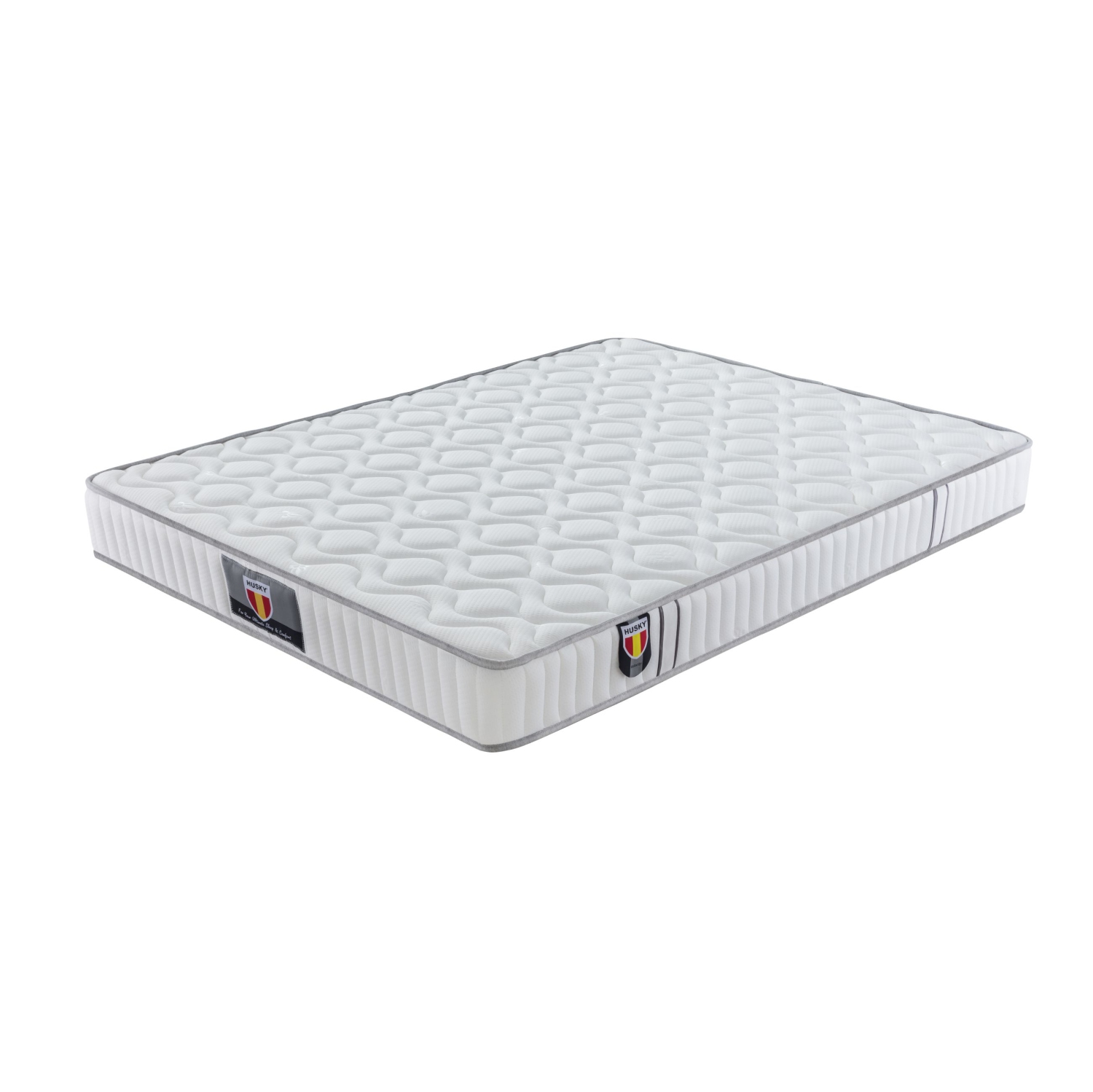 Tissu tricoté "Velocity" Husky® , Ressorts, Mousse HD - Matelas double