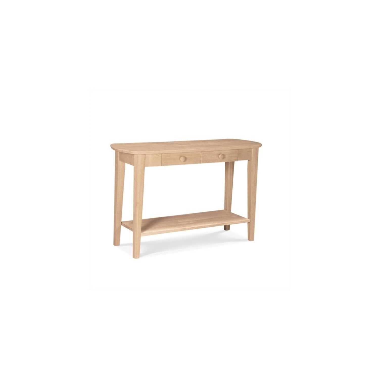International Concepts Unfinished Phillips Oval Sofa Table