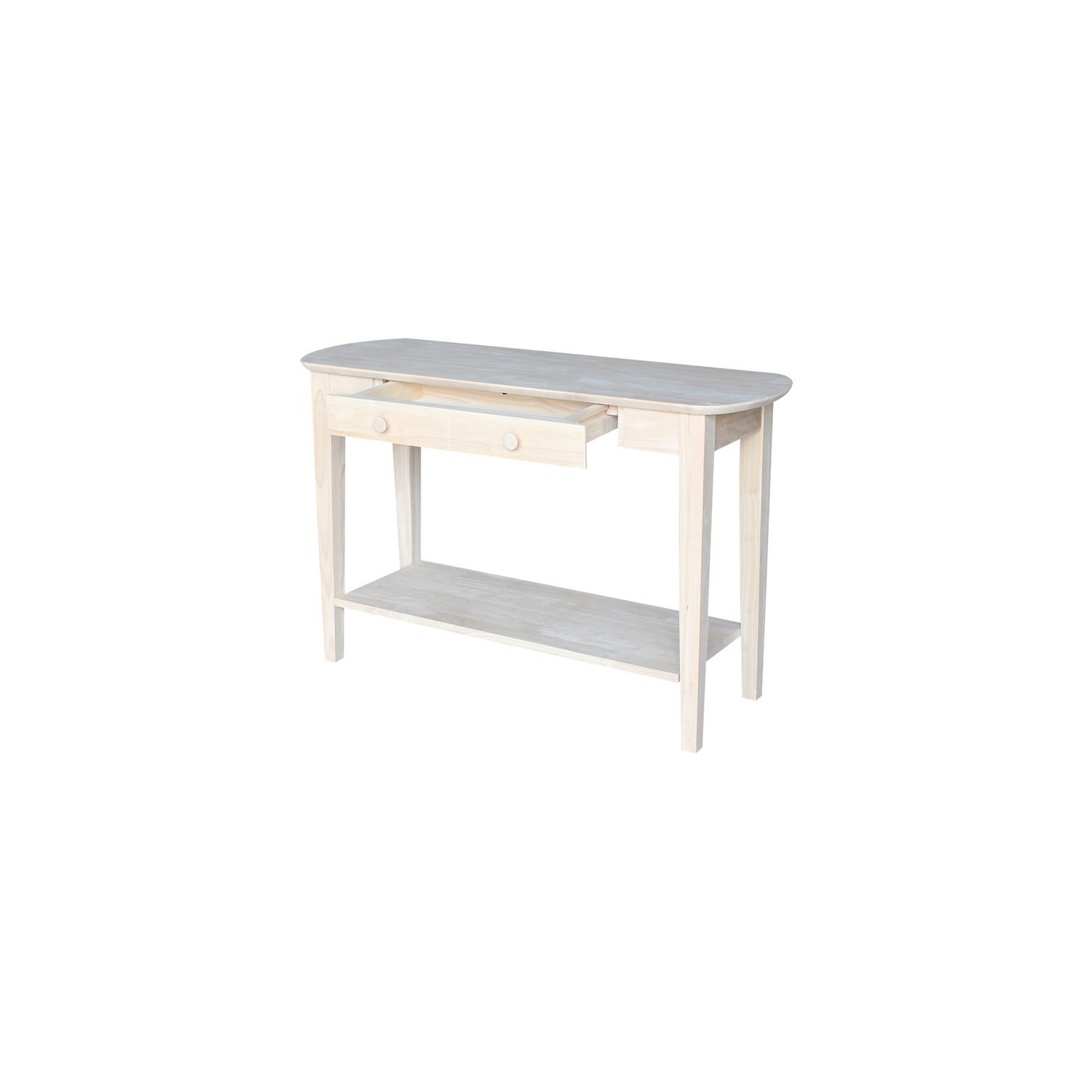 International Concepts Unfinished Phillips Oval Sofa Table