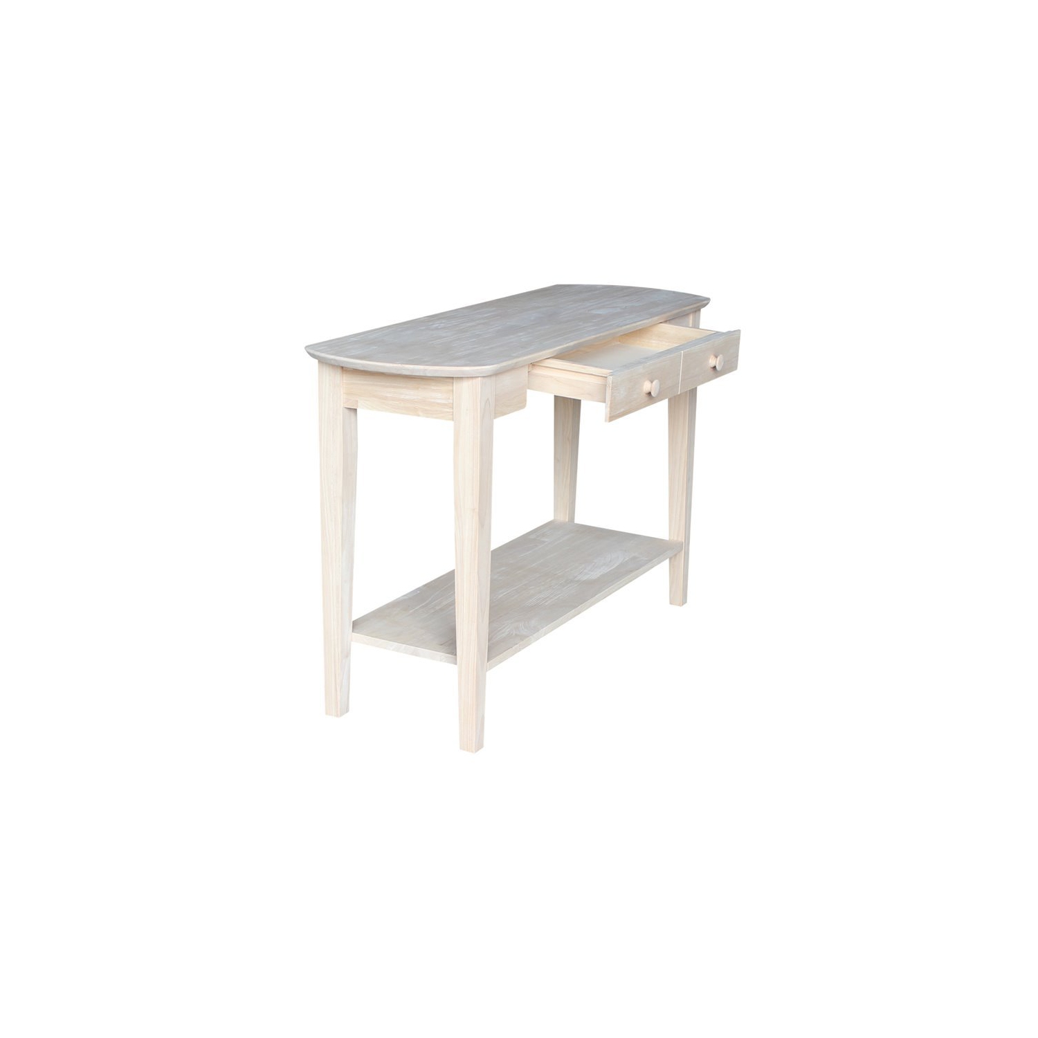 International Concepts Unfinished Phillips Oval Sofa Table