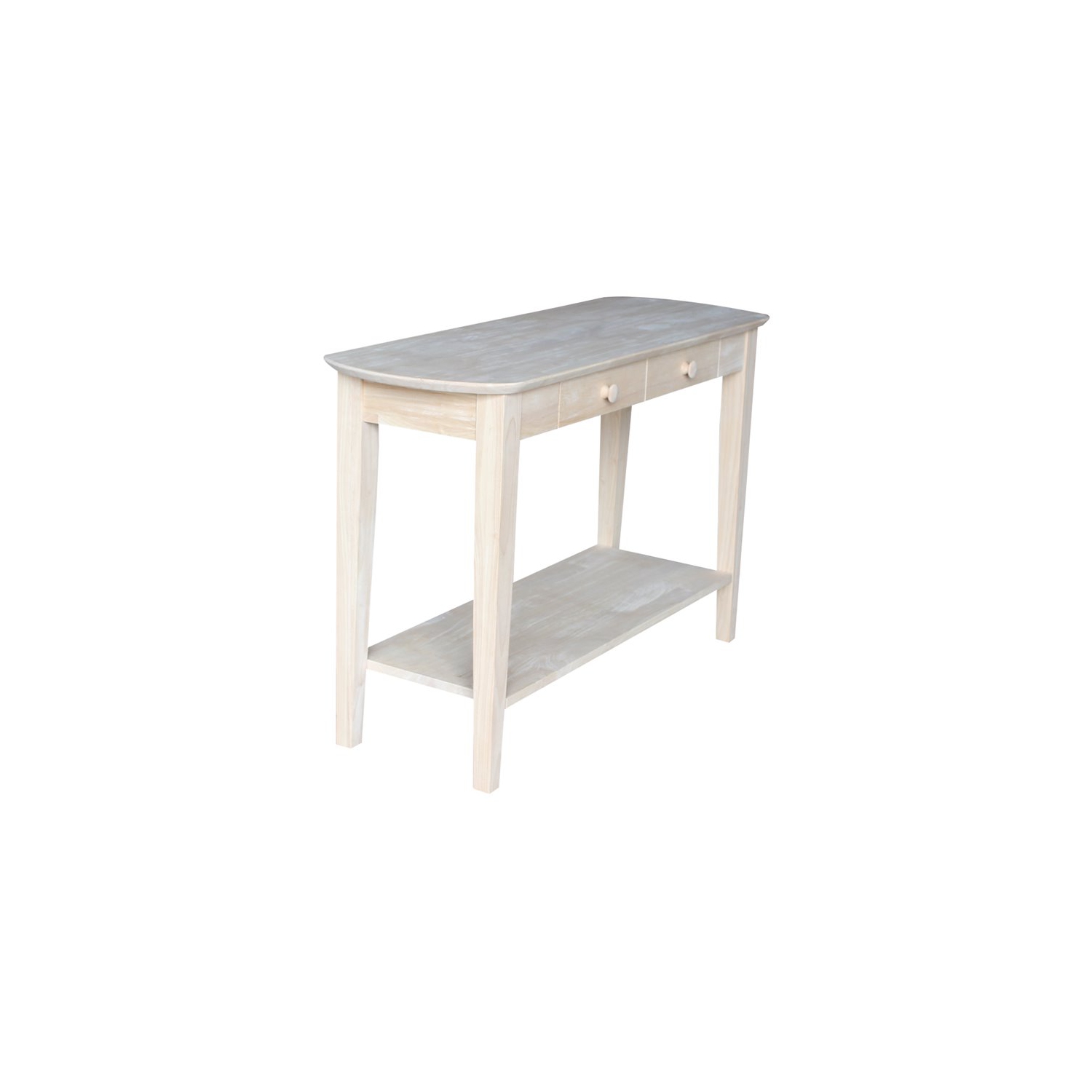 International Concepts Unfinished Phillips Oval Sofa Table