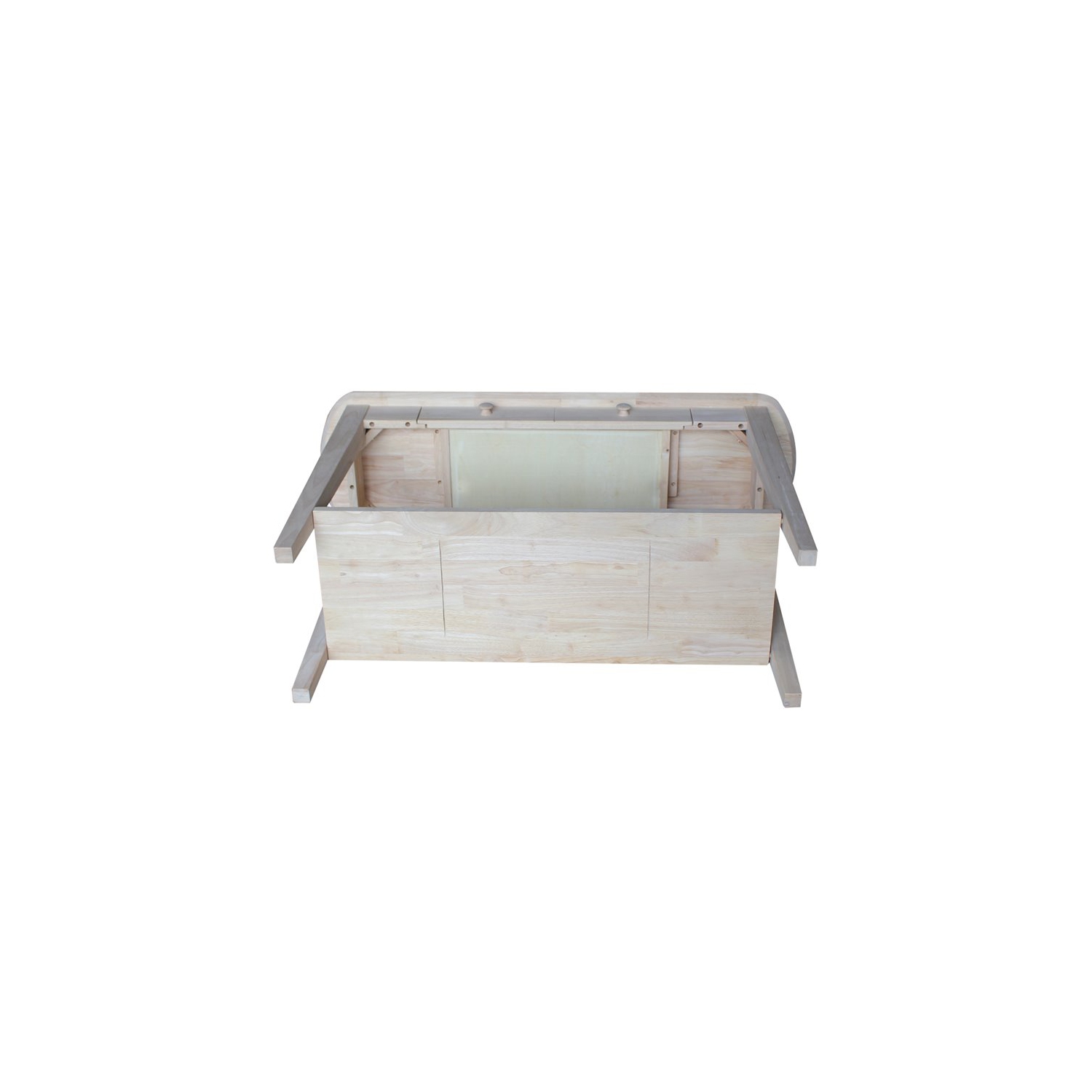 International Concepts Unfinished Phillips Oval Sofa Table