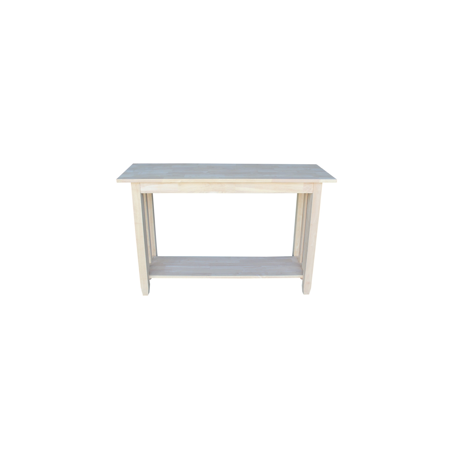 International Concepts Mission Unfinished Sofa Table