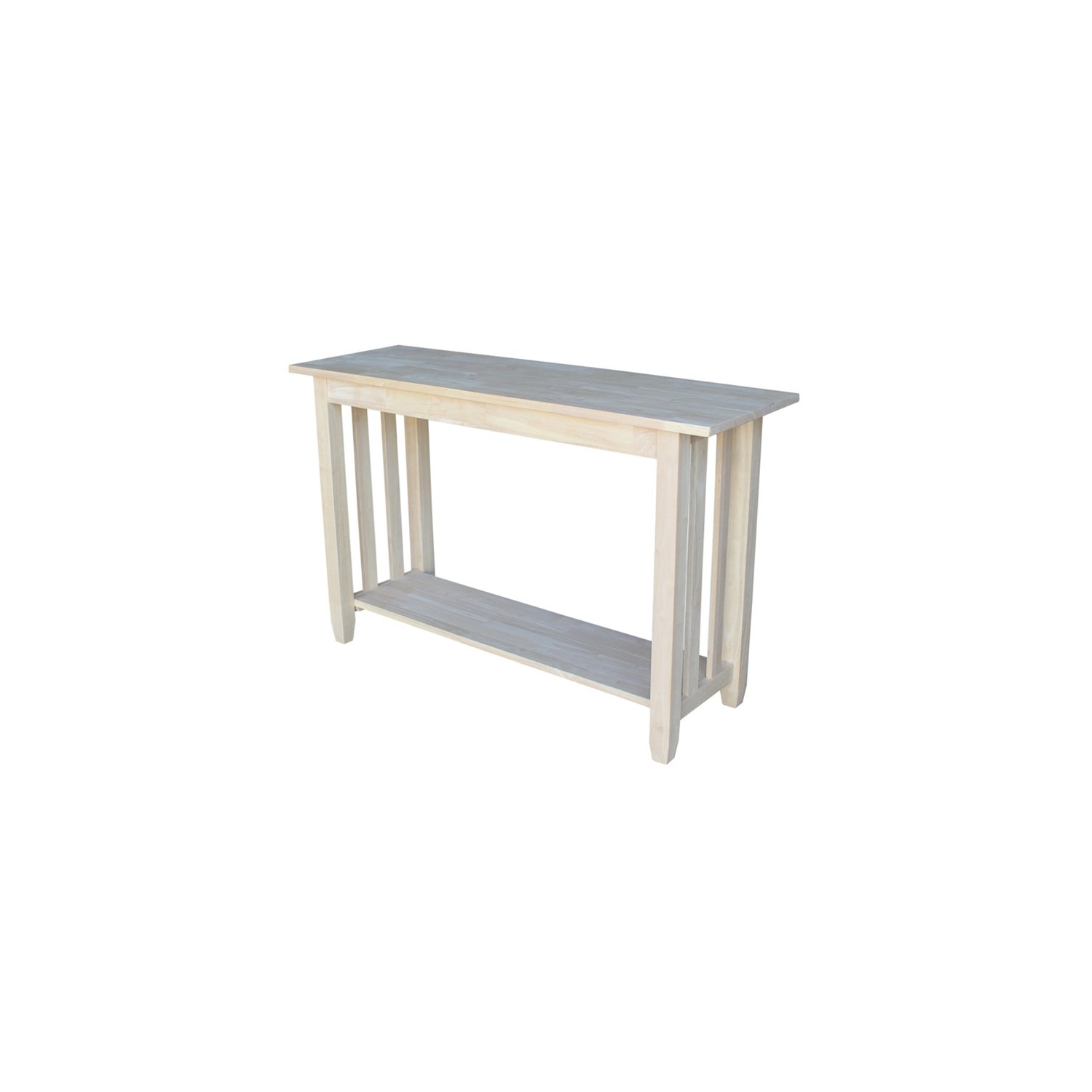 International Concepts Mission Unfinished Sofa Table