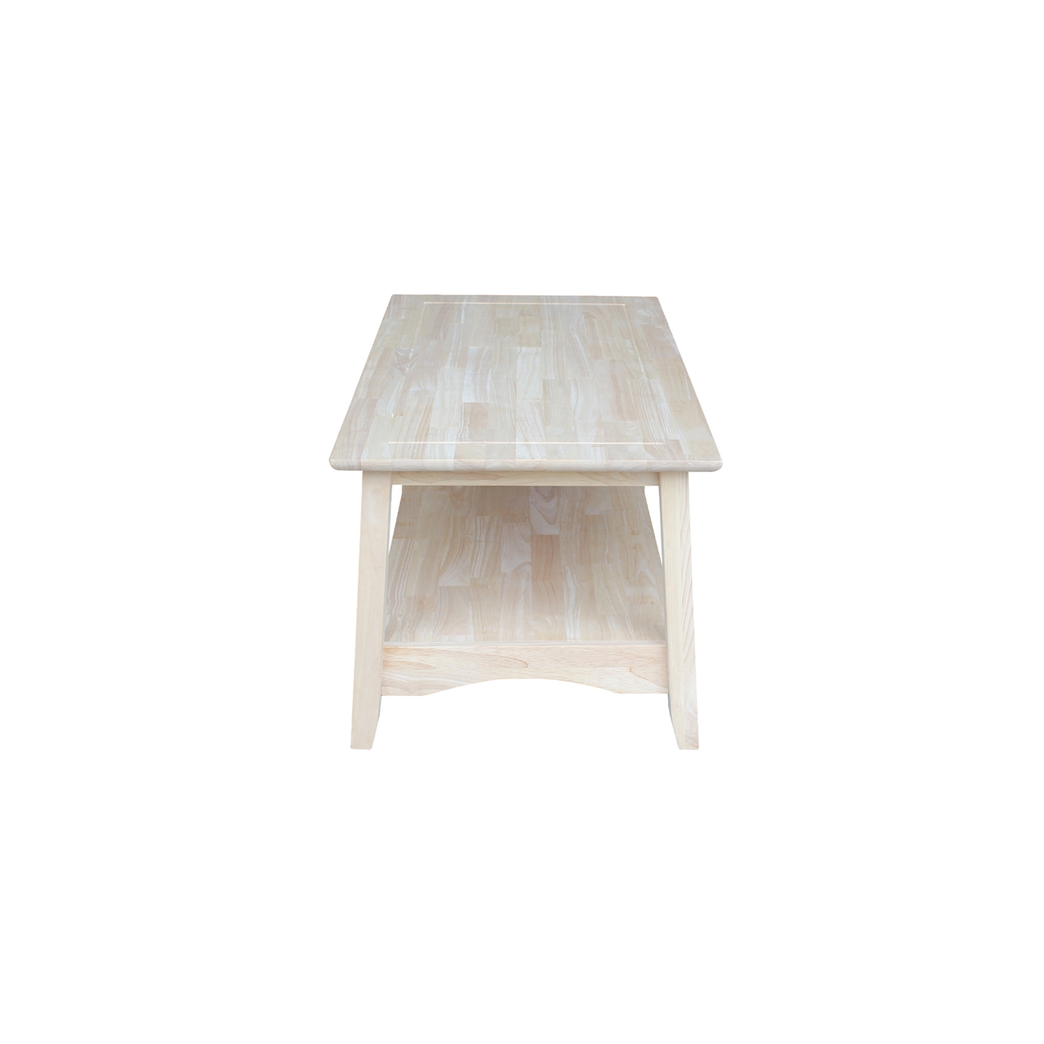 International Concepts Whitewood Bombay Rectangular Coffee Table