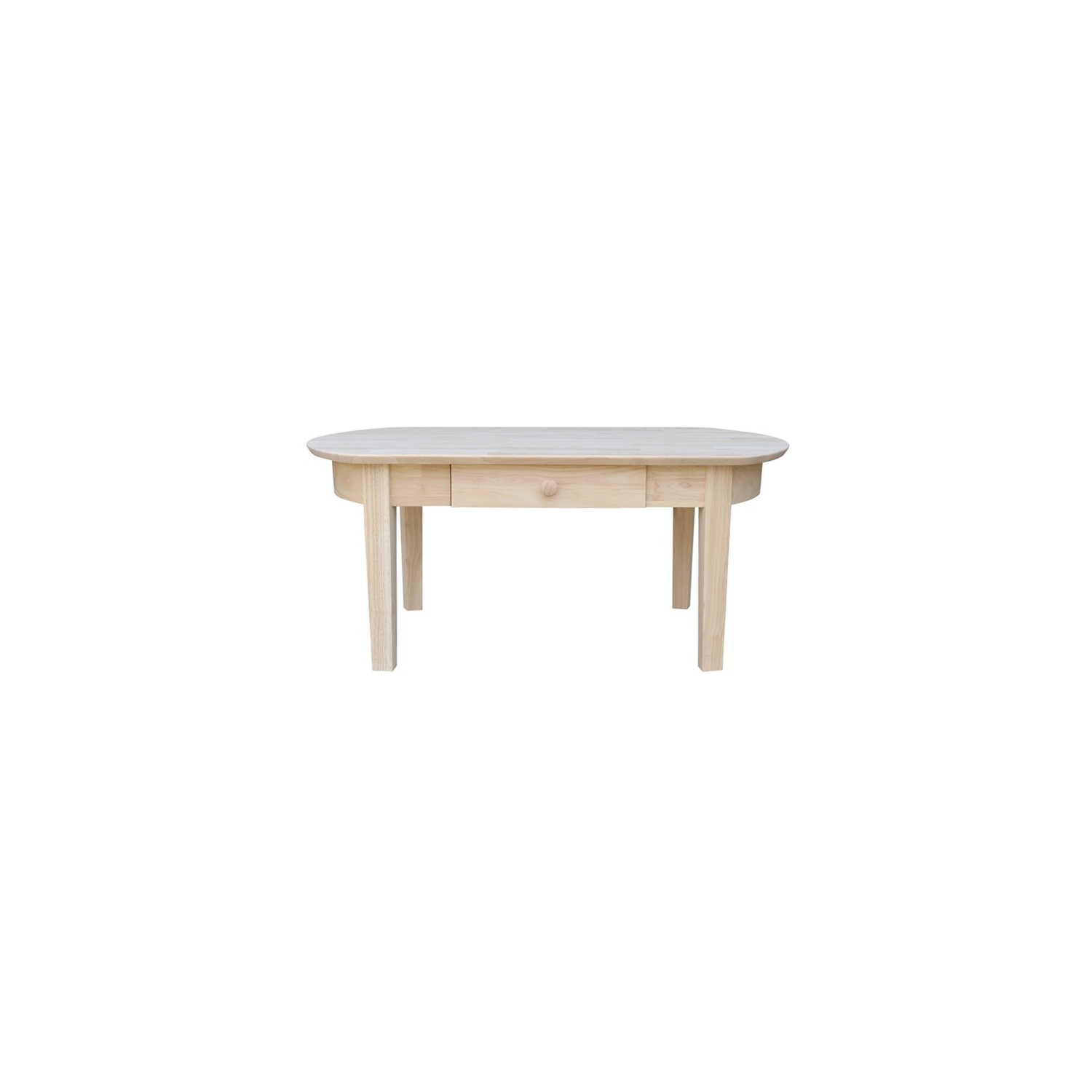 International Concepts Unfinished Phillips Oval Coffee Table