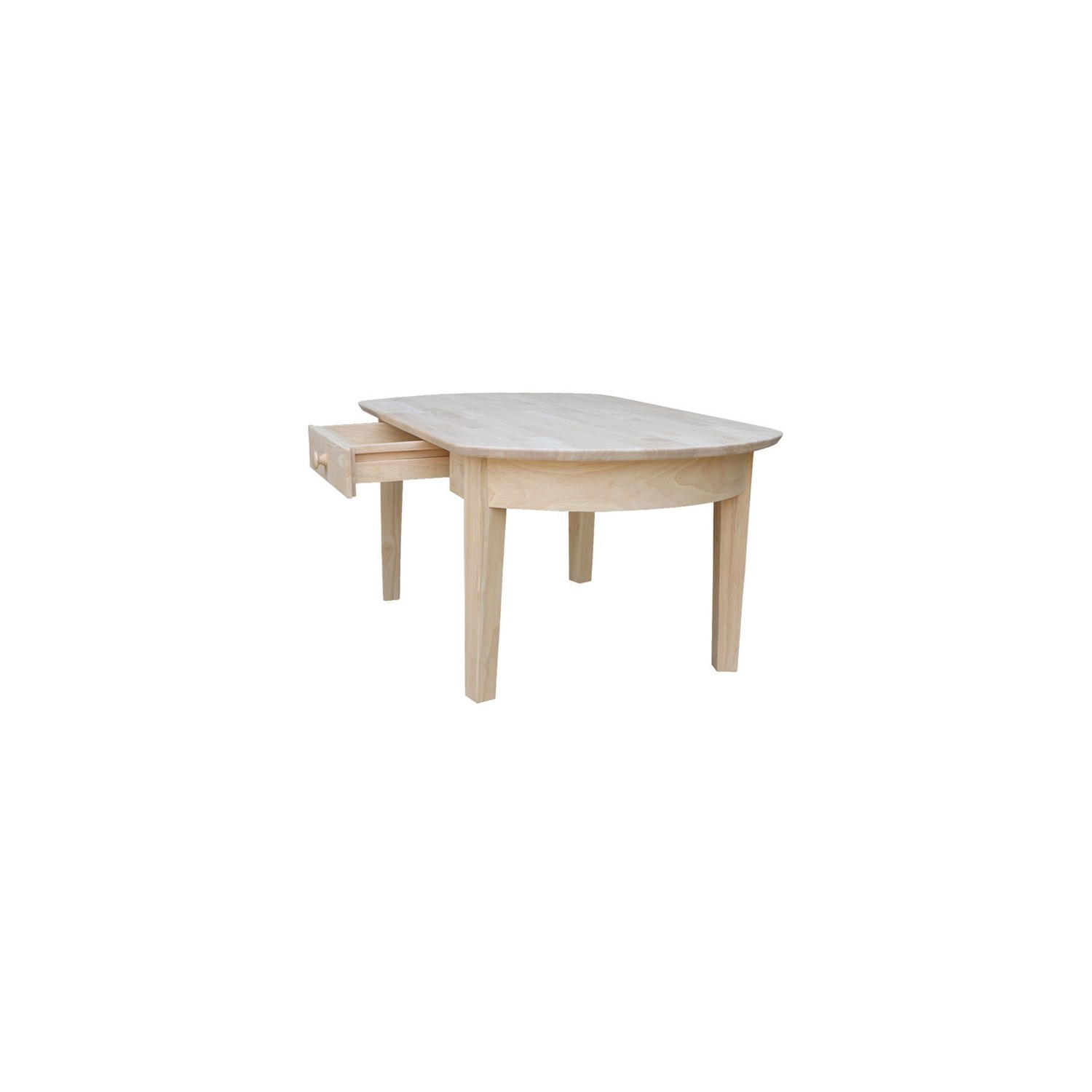 International Concepts Unfinished Phillips Oval Coffee Table